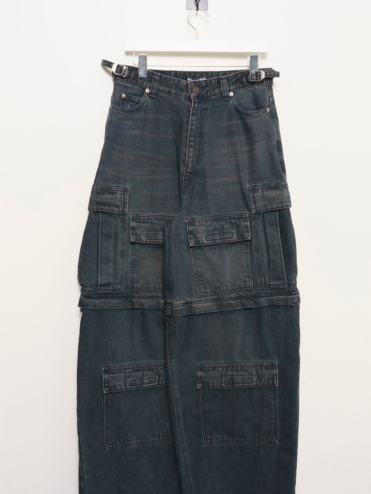 Denim Convertible Cargo Pants - Image 2