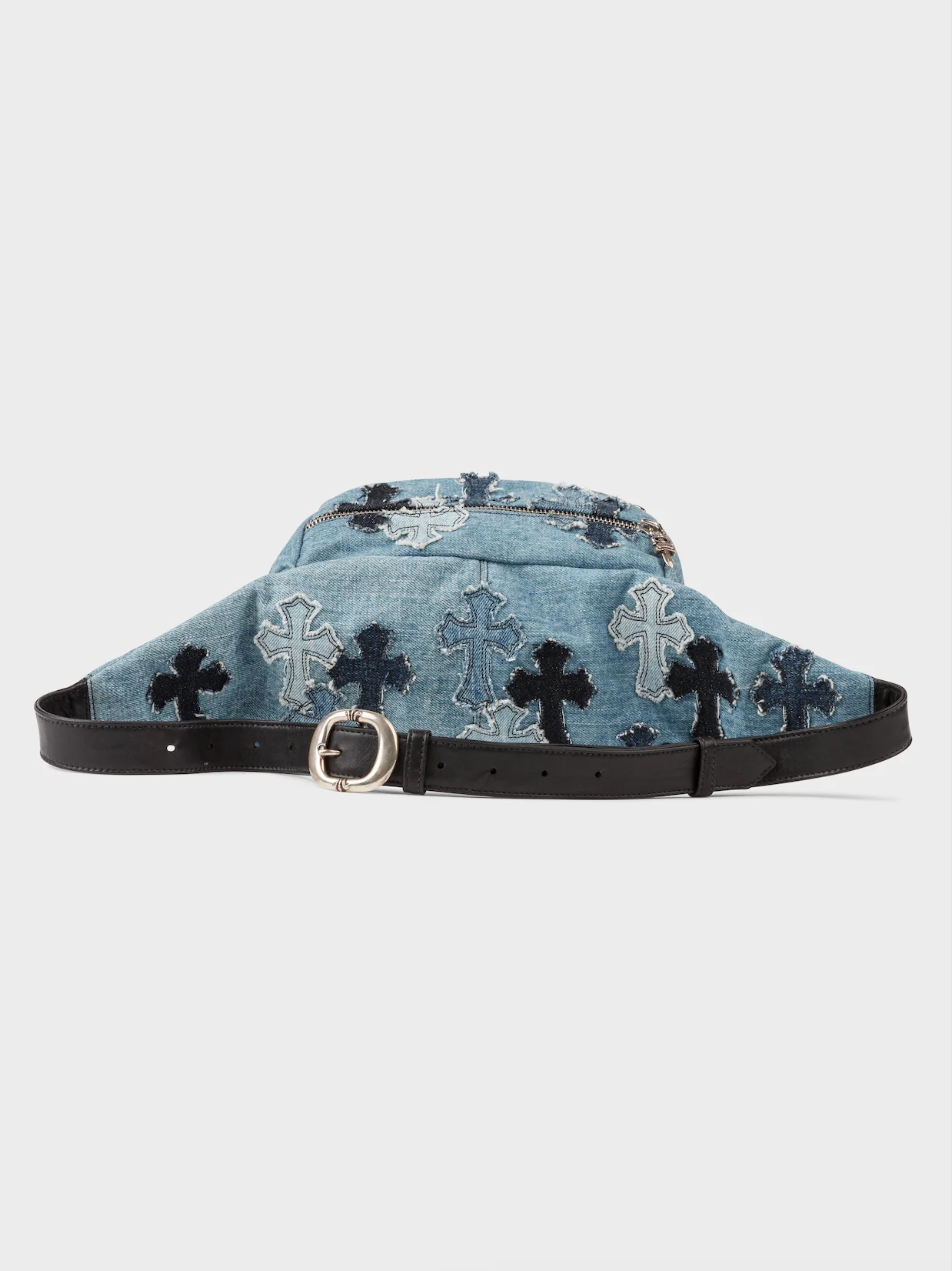 Denim Patched Waist Bag - Image 4