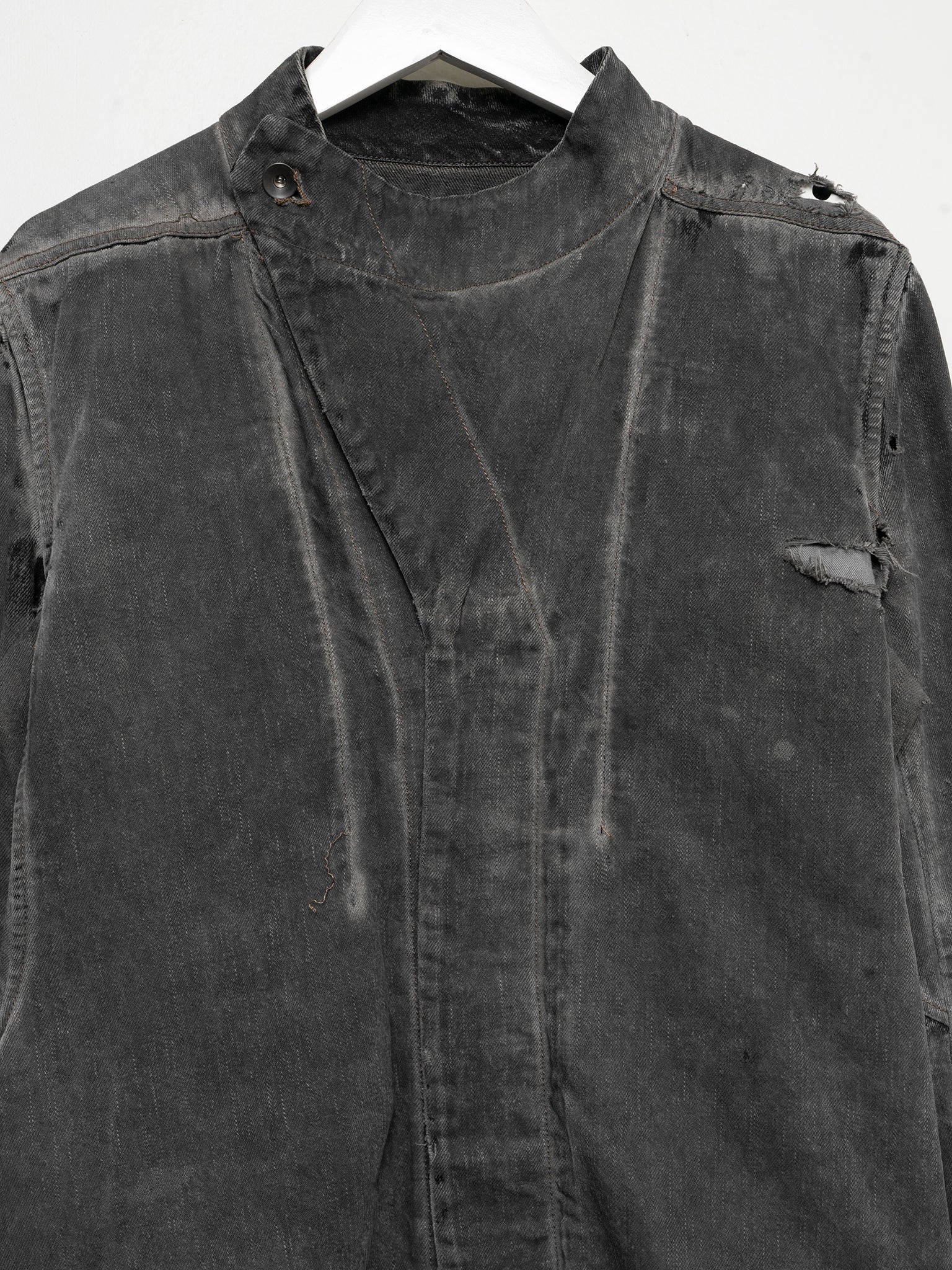 Destroyed Hustler Denim Slave Jacket - Image 3