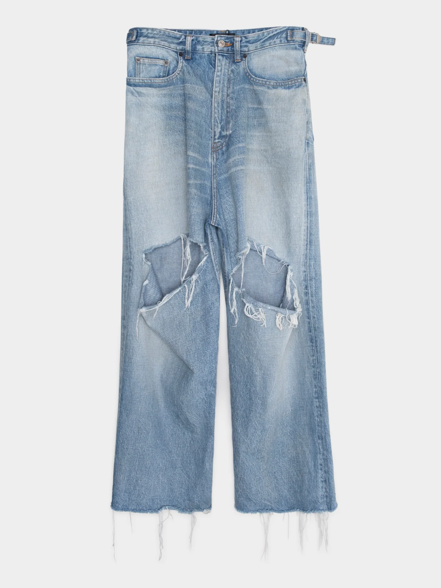 Destroyed Skater Blue Jeans
