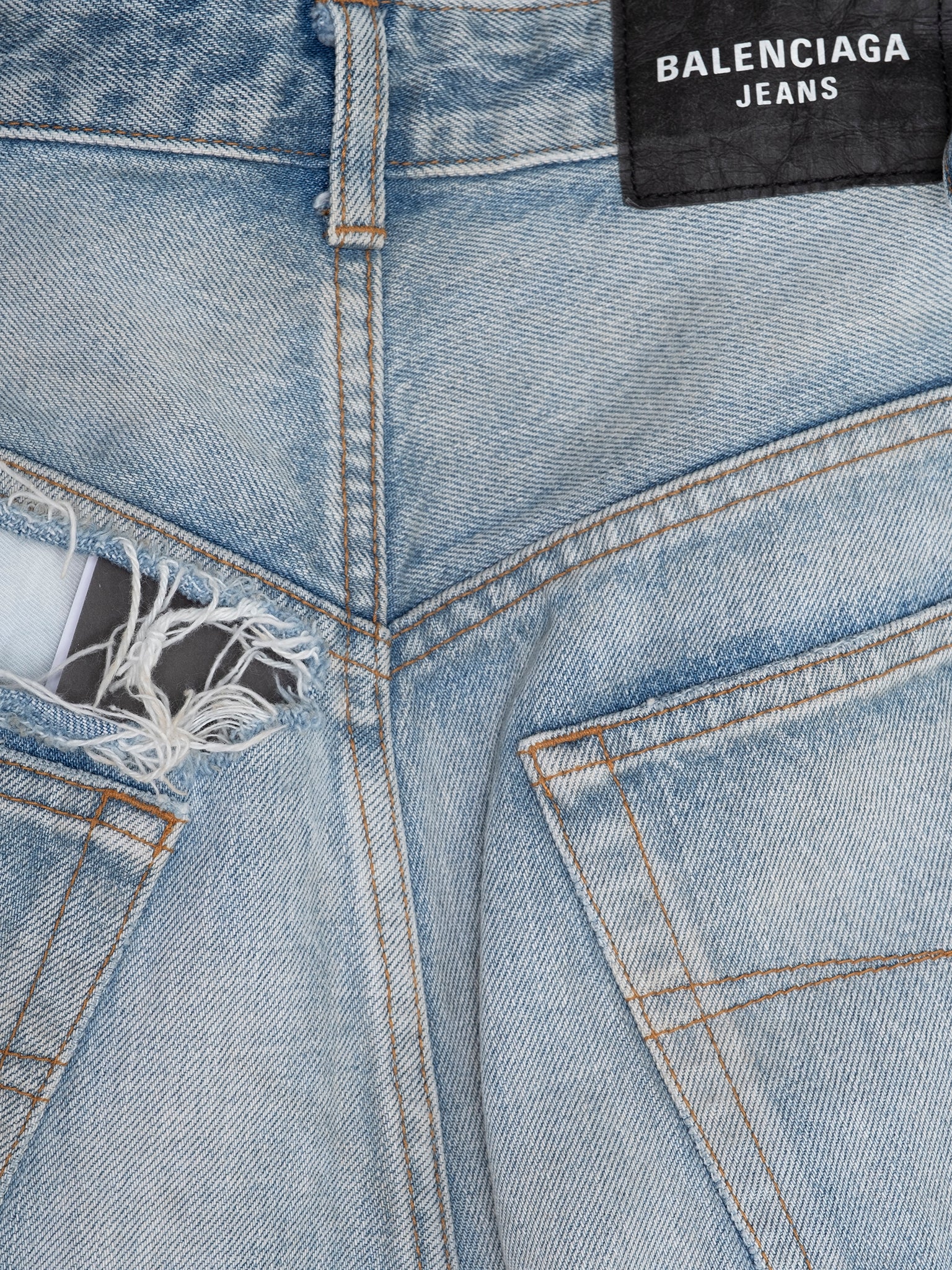 Destroyed Skater Blue Jeans - Image 3