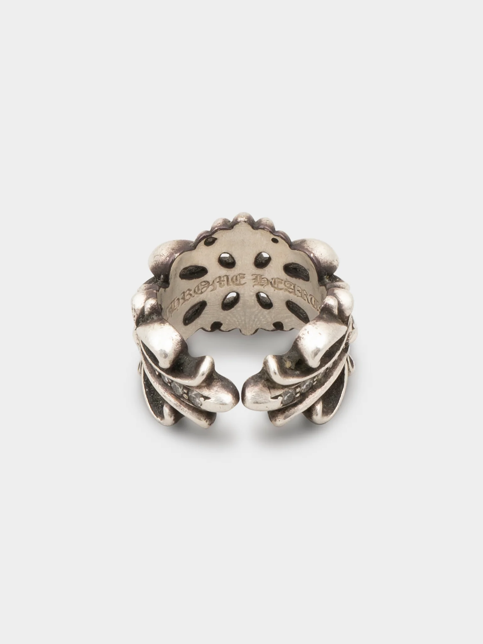 Diamond Double Floral Ring - Image 2