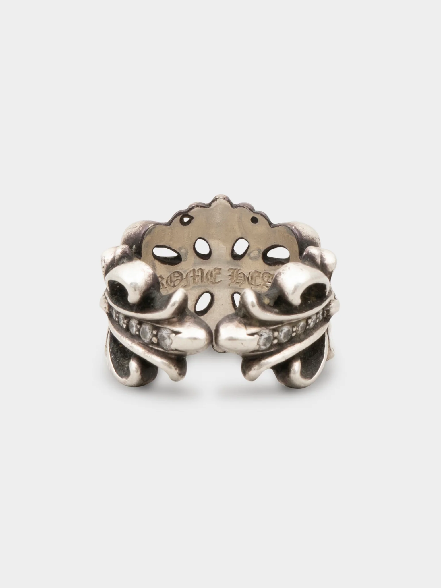 Diamond Double Floral Ring - Image 7