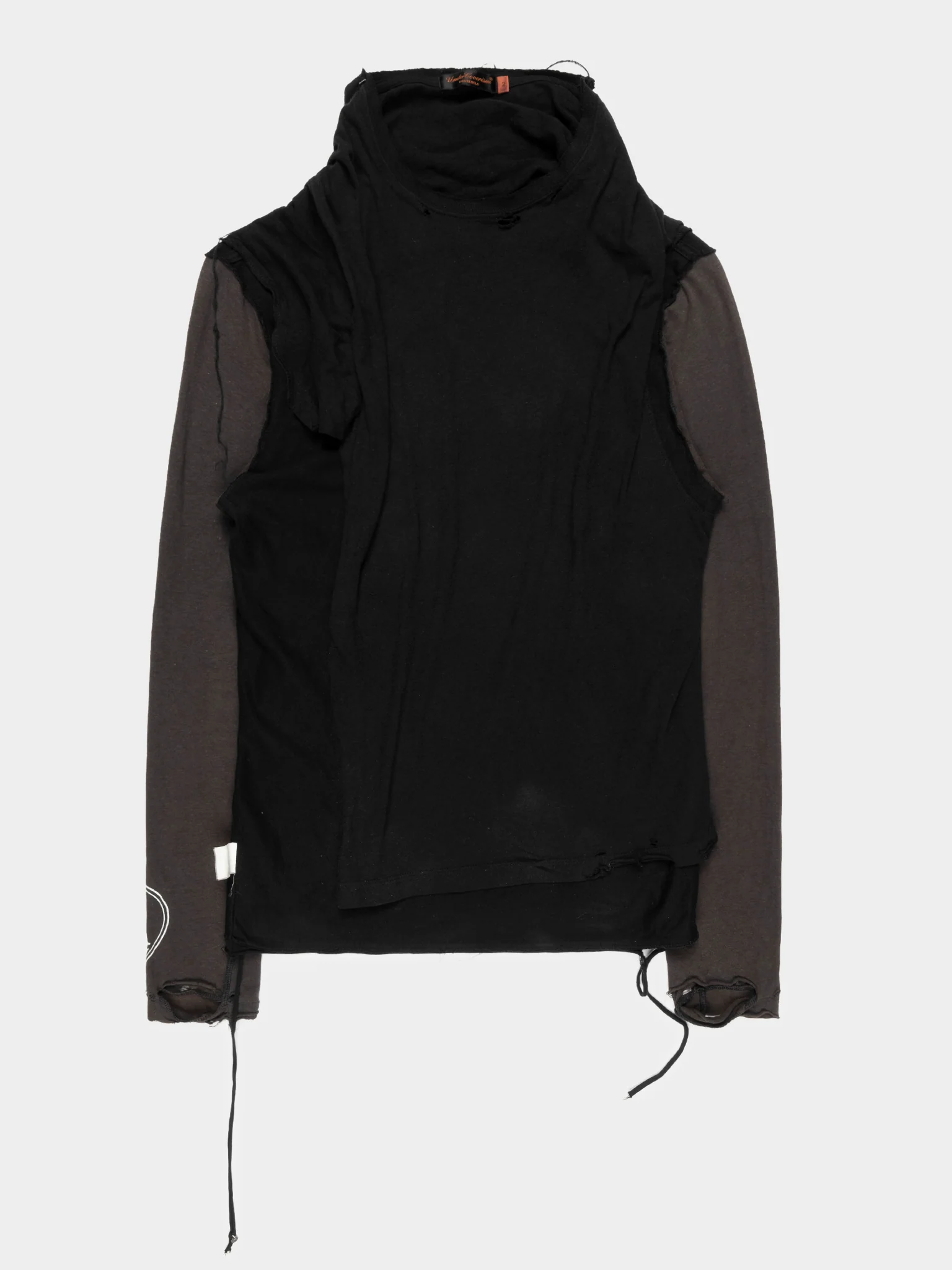 'SCAB' Distressed Layered Longsleeve