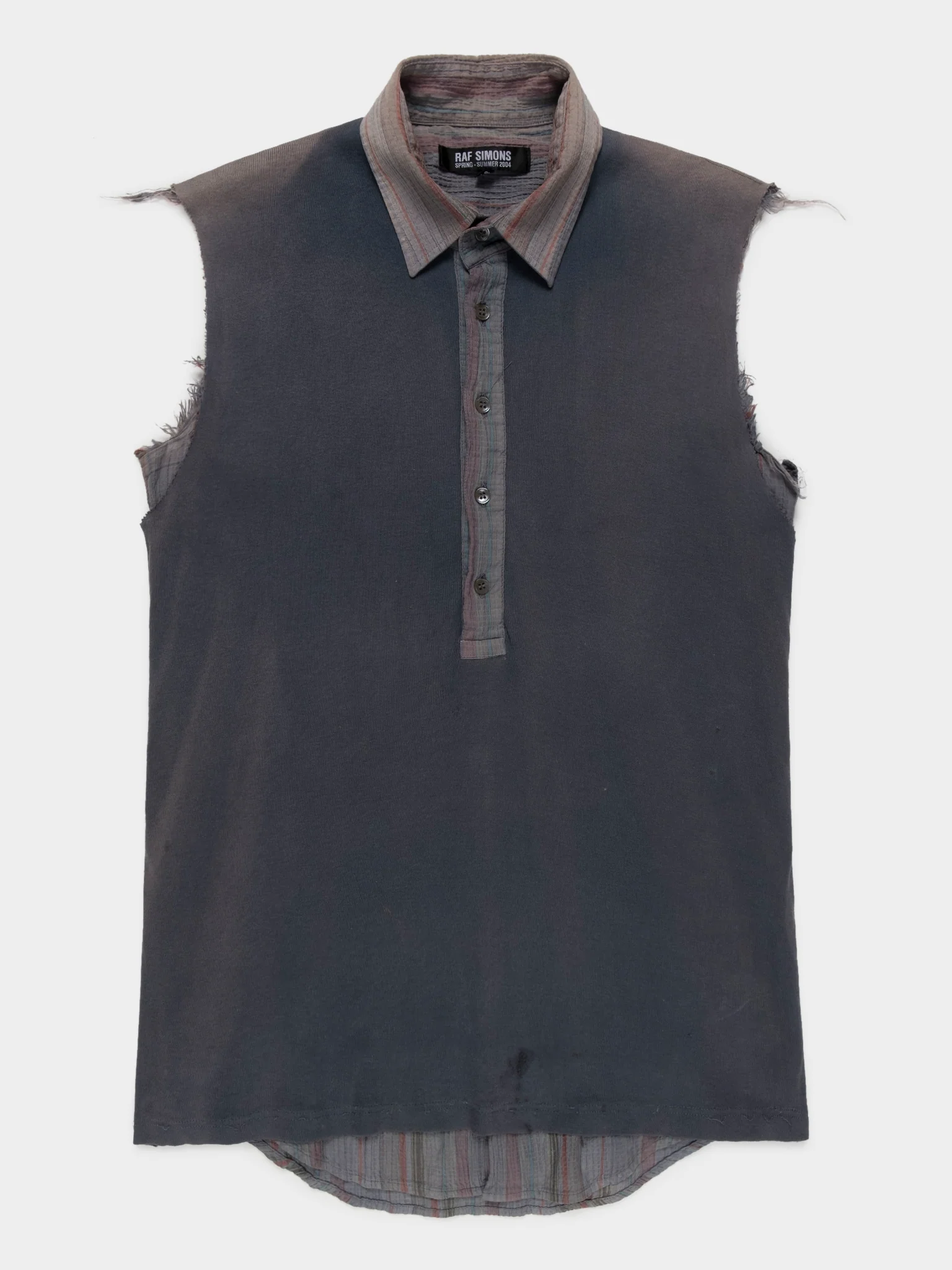 Distressed Sleeveless Shirt