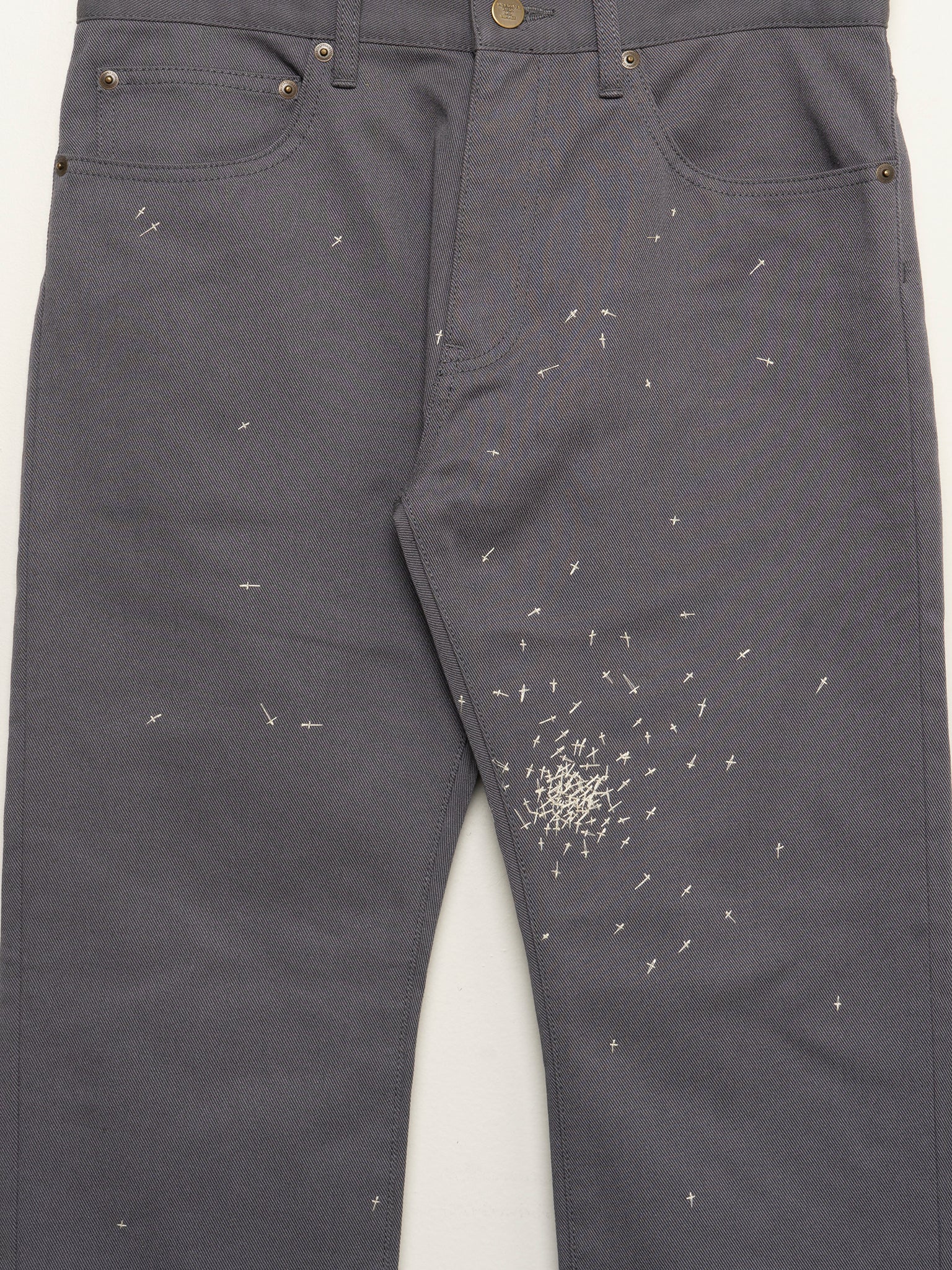 Embroidered Cross Pants - Image 2
