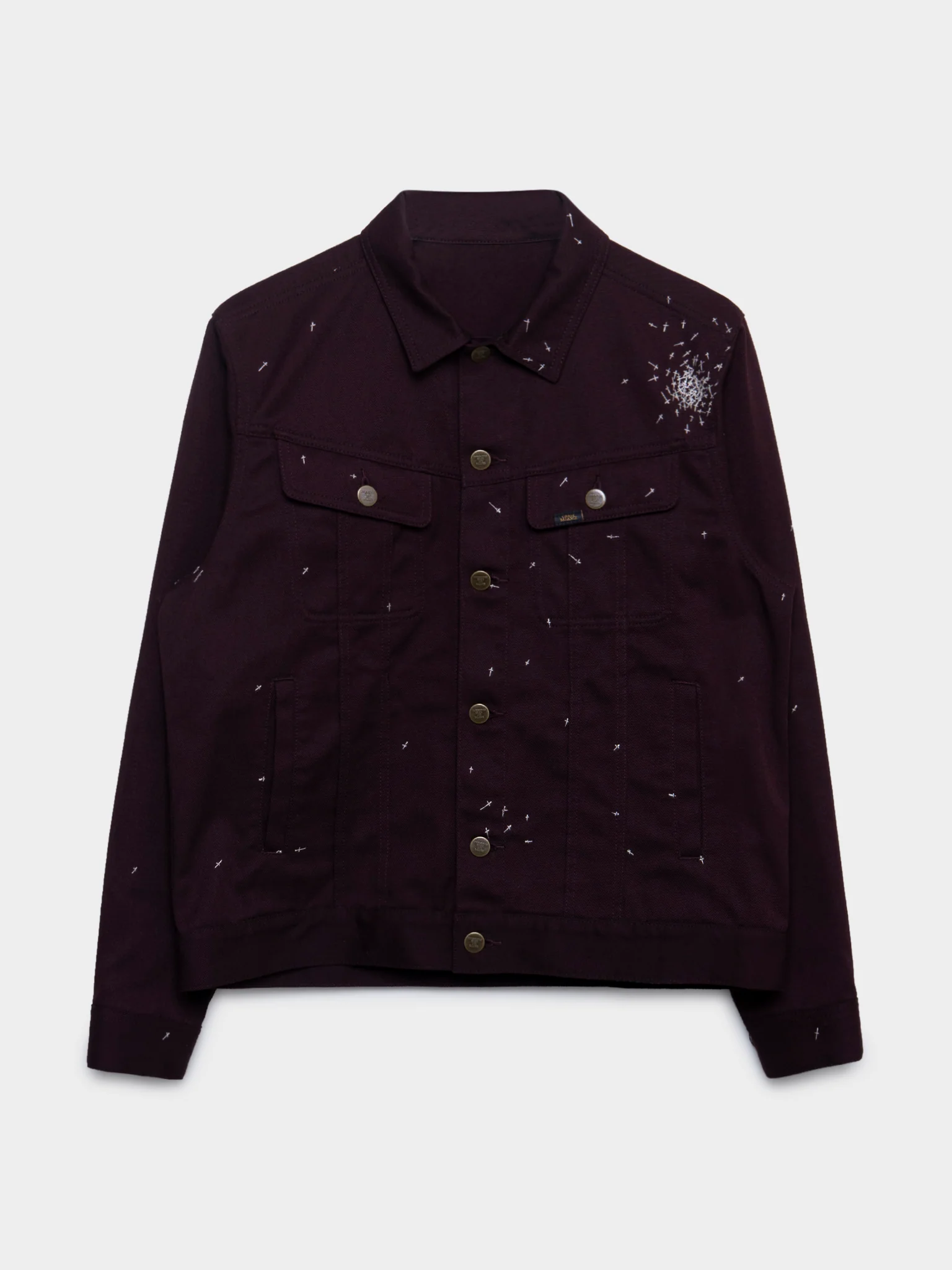 Embroidered Cross Work Jacket