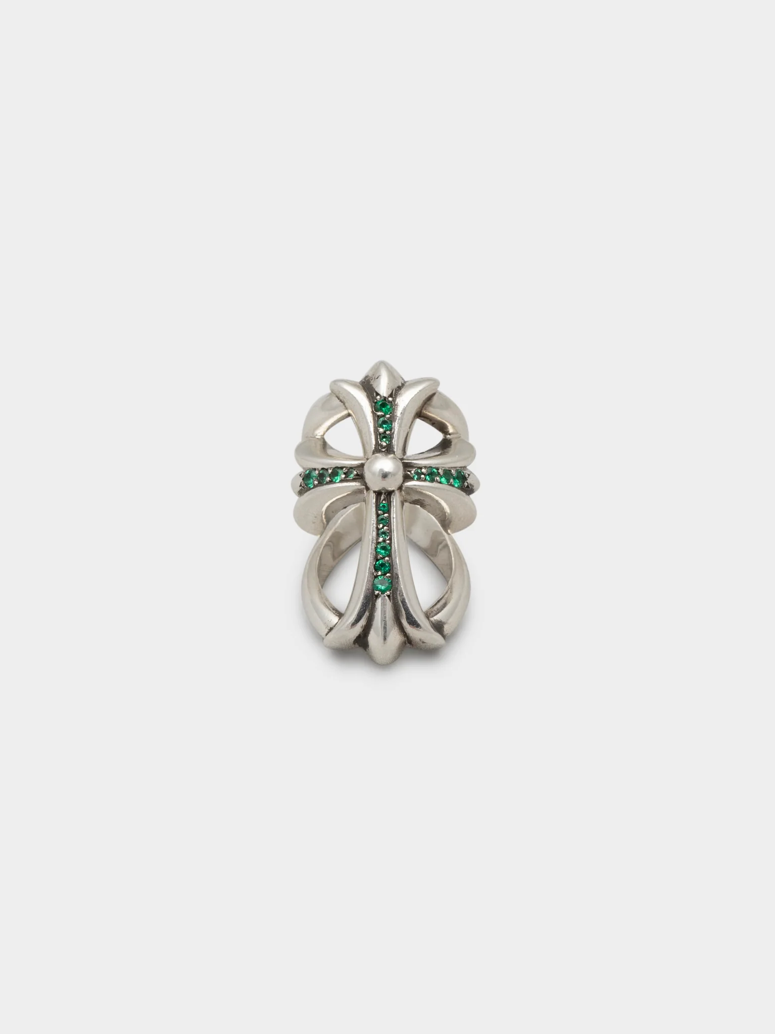 Emerald Infinity Ring