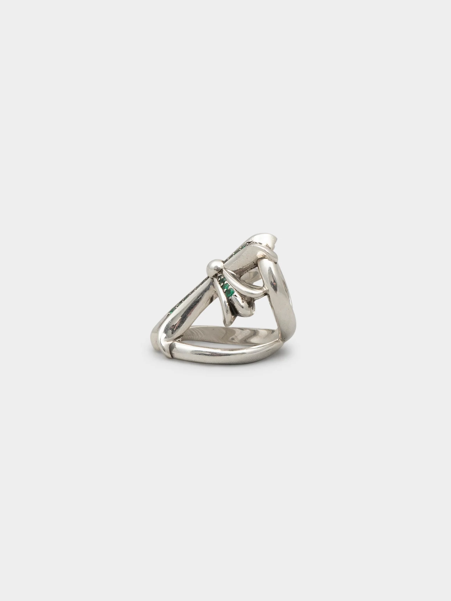 Emerald Infinity Ring - Image 3