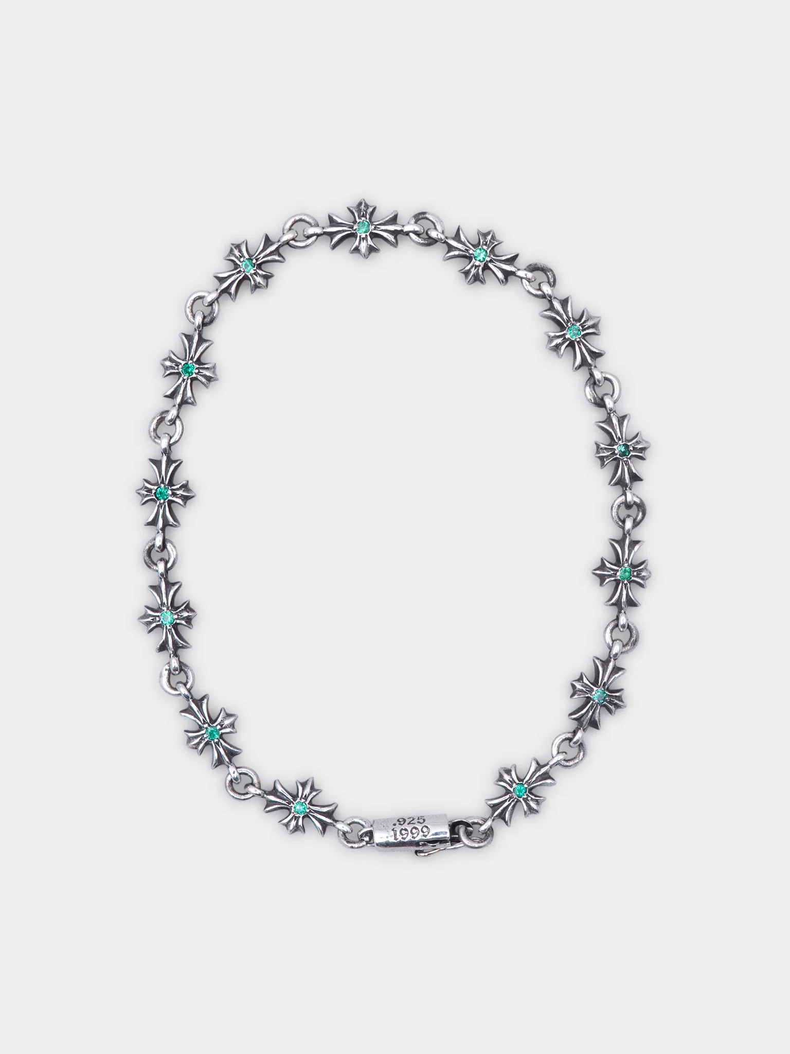 Emerald Tiny E Bracelet