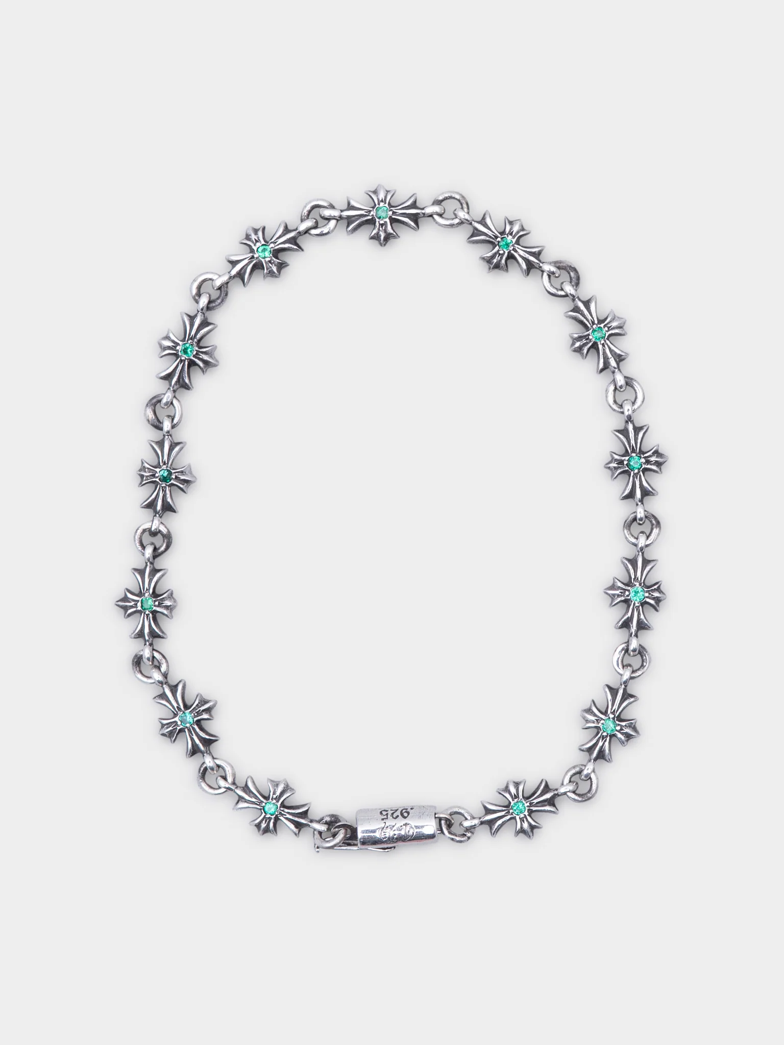 Emerald Tiny E Bracelet - Image 2