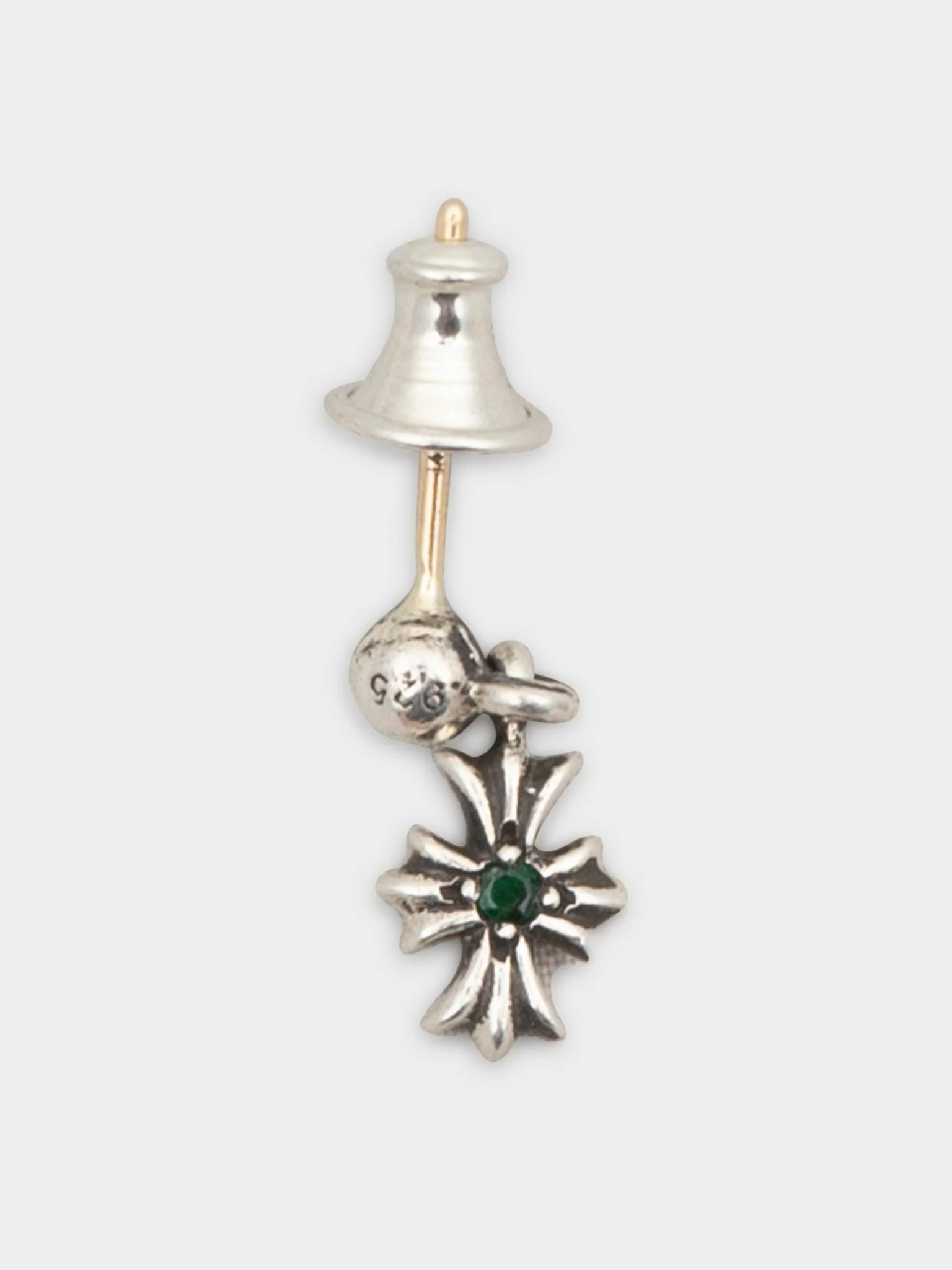 Emerald Tiny E Earring - Image 2