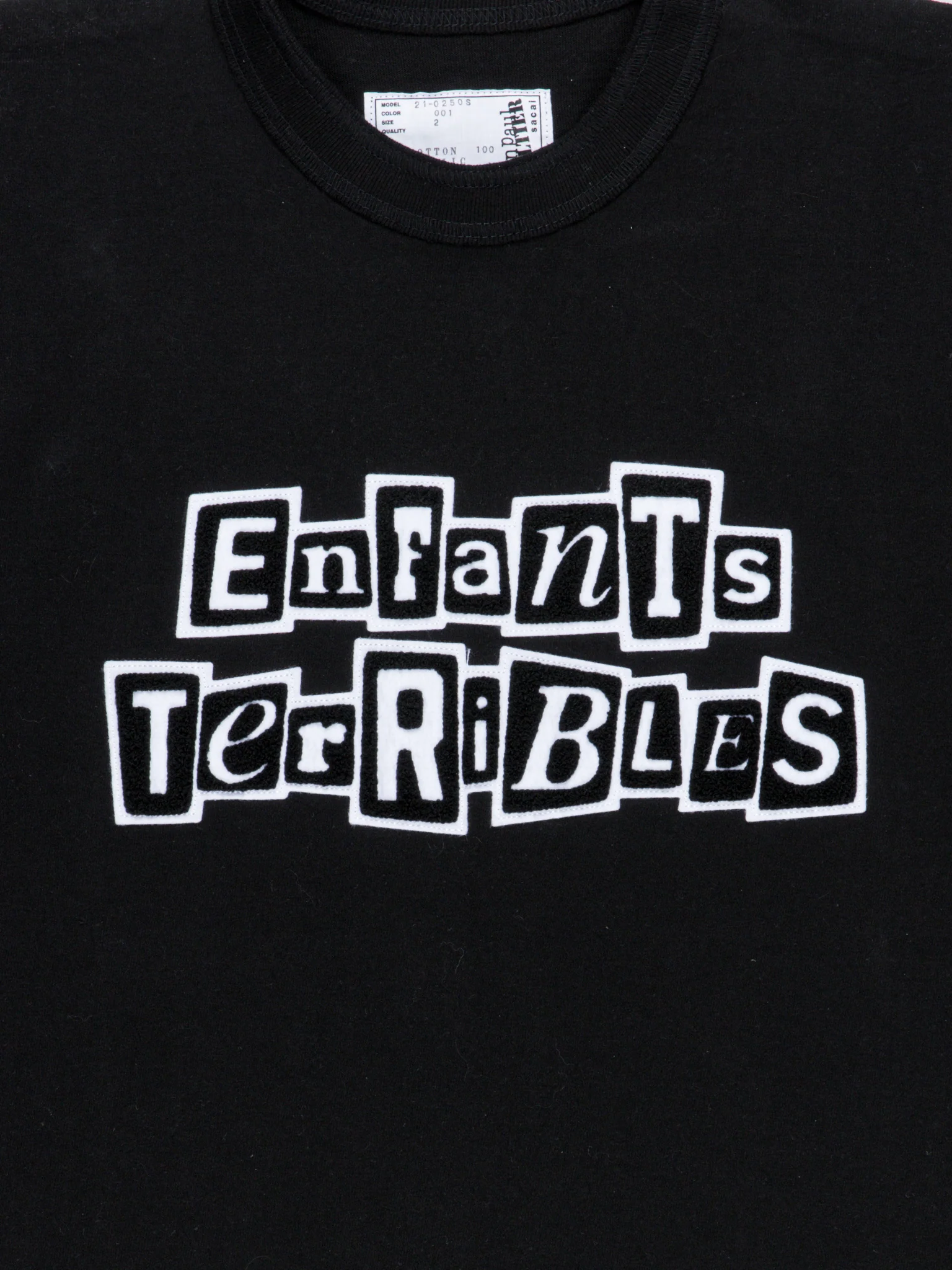 Sacai 'Enfants Terribles' Patched T-Shirt - Image 2