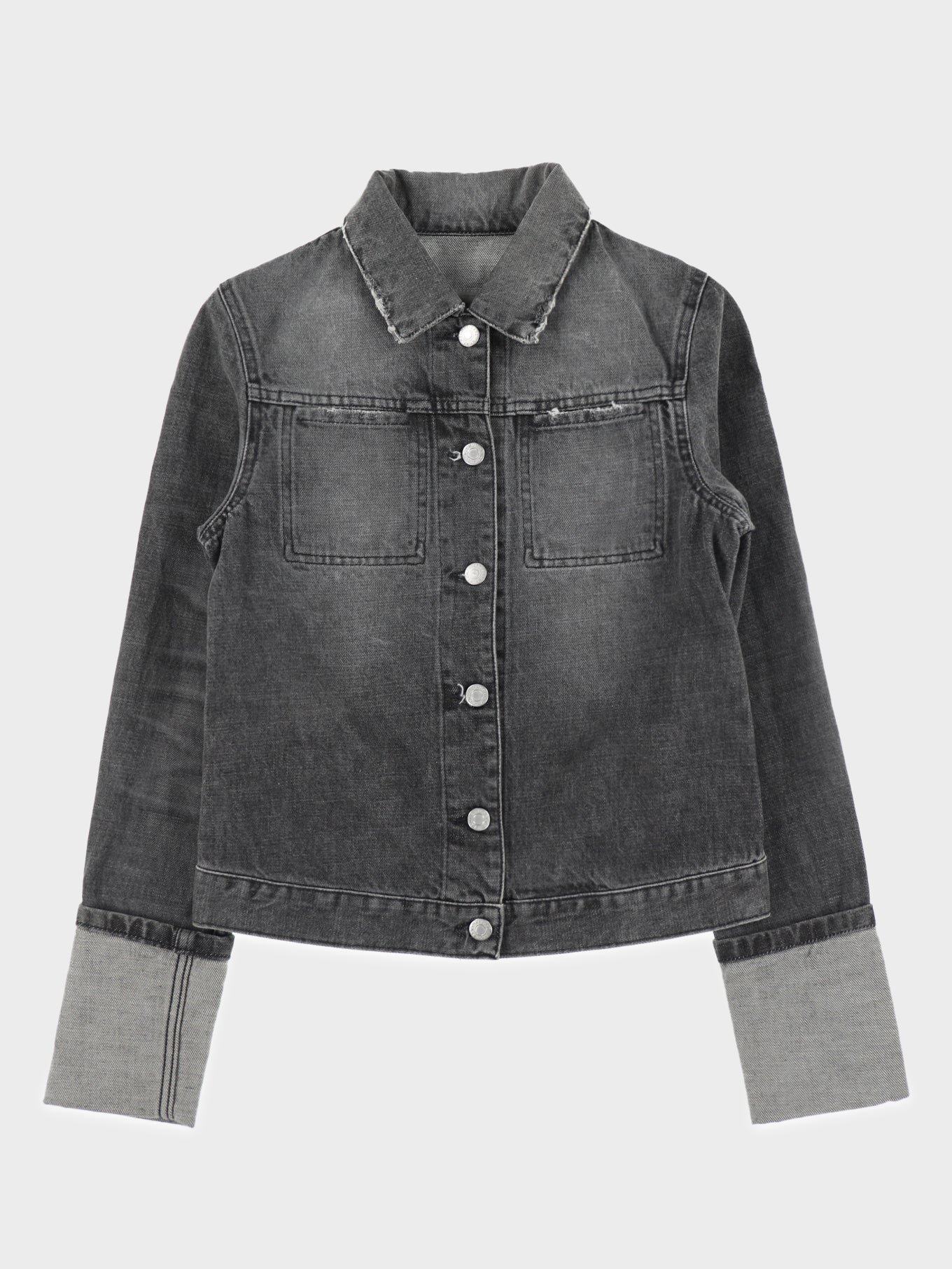 Faded Black Denim Jacket