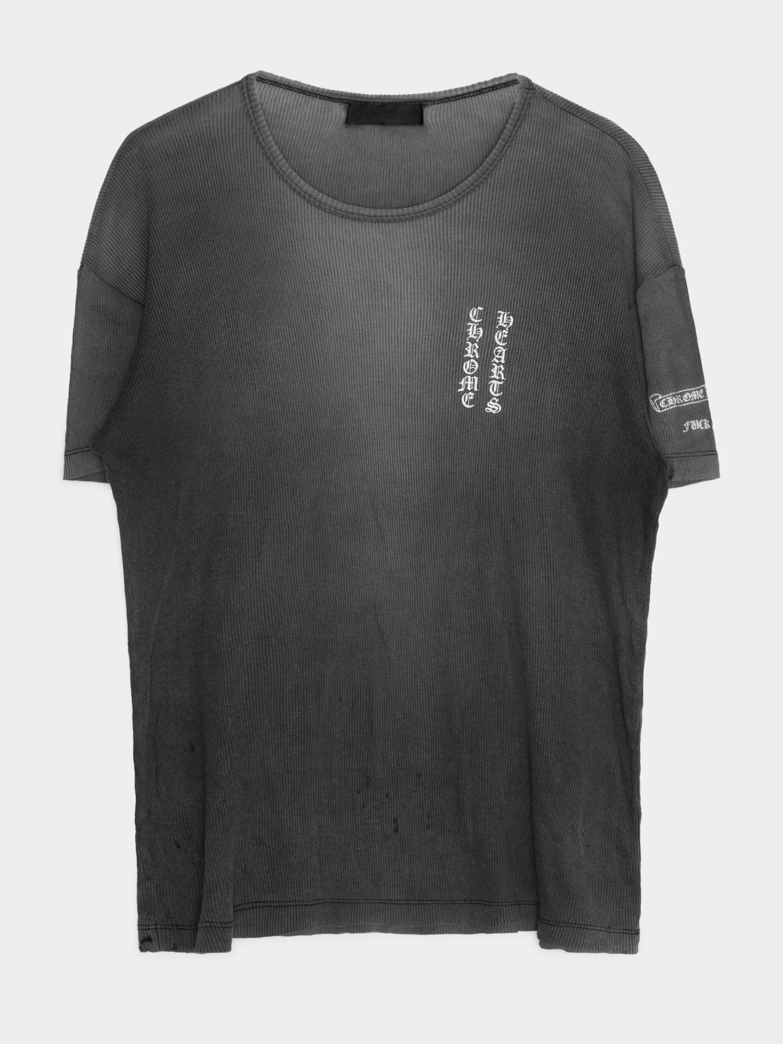 Faded Ribbed Cross T-Shirt