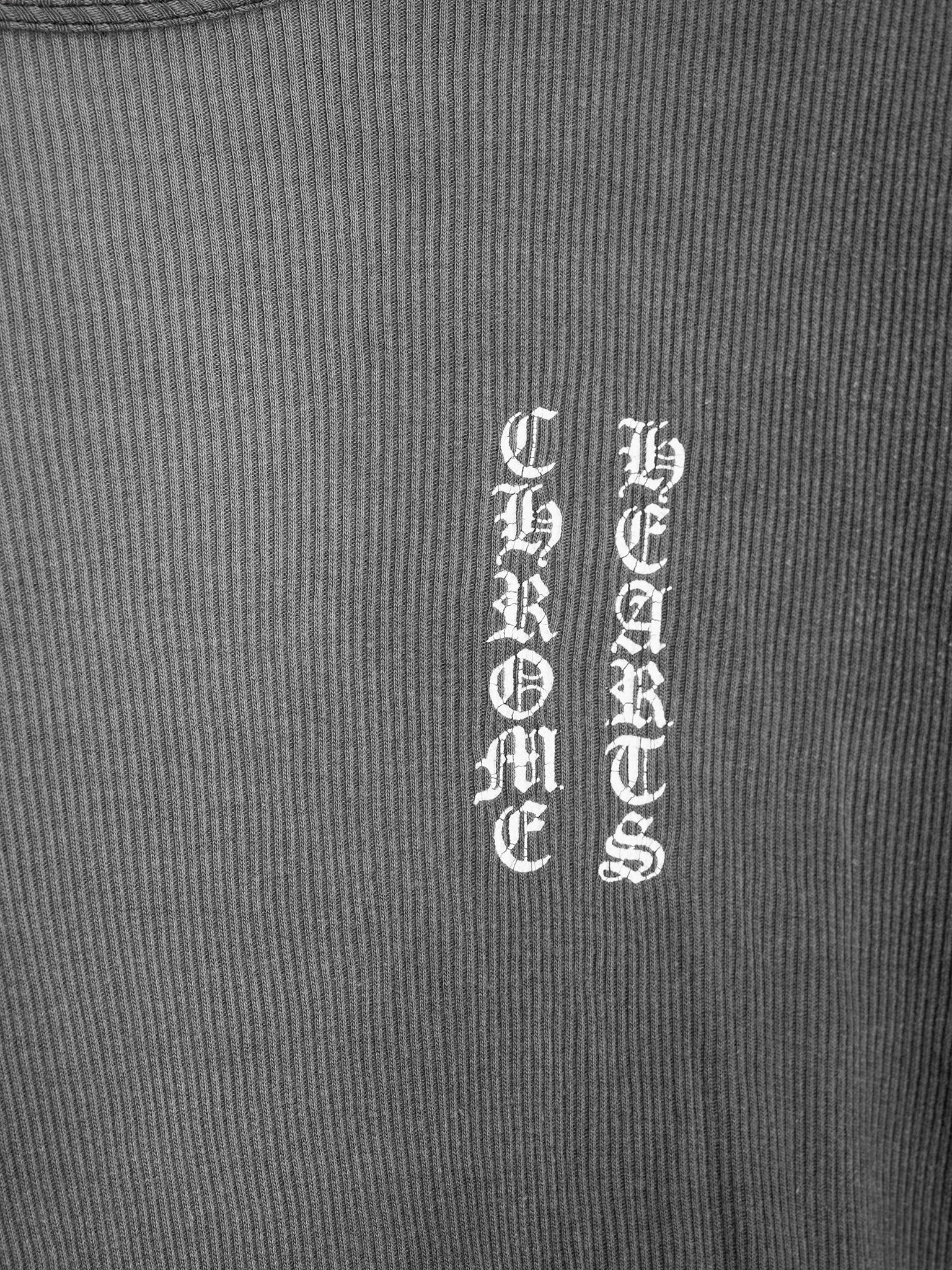 Faded Ribbed Cross T-Shirt - Image 2