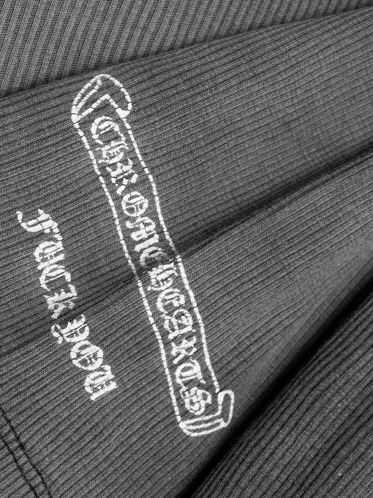 Faded Ribbed Cross T-Shirt - Image 3