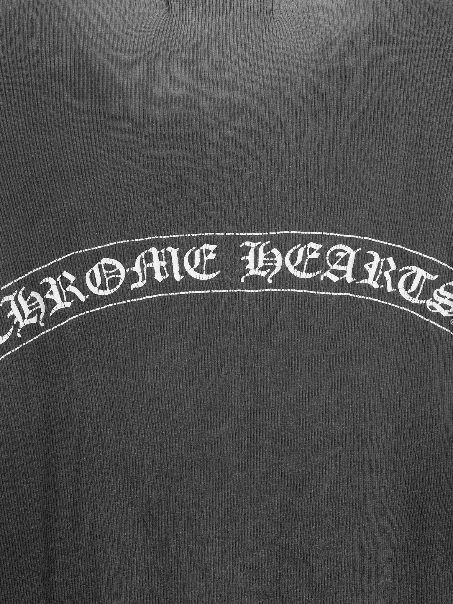 Faded Ribbed Cross T-Shirt - Image 5