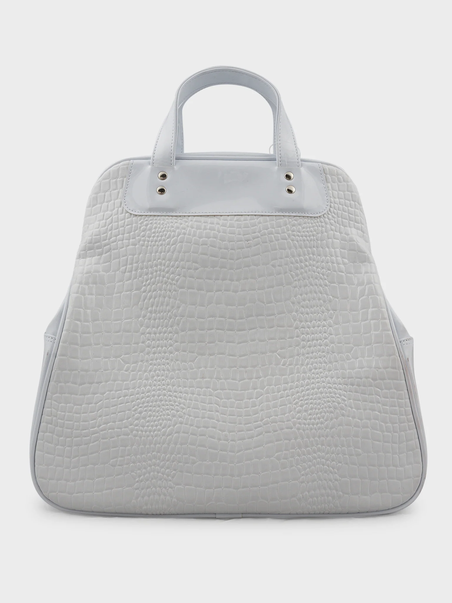Faux Croc Steamer Bag