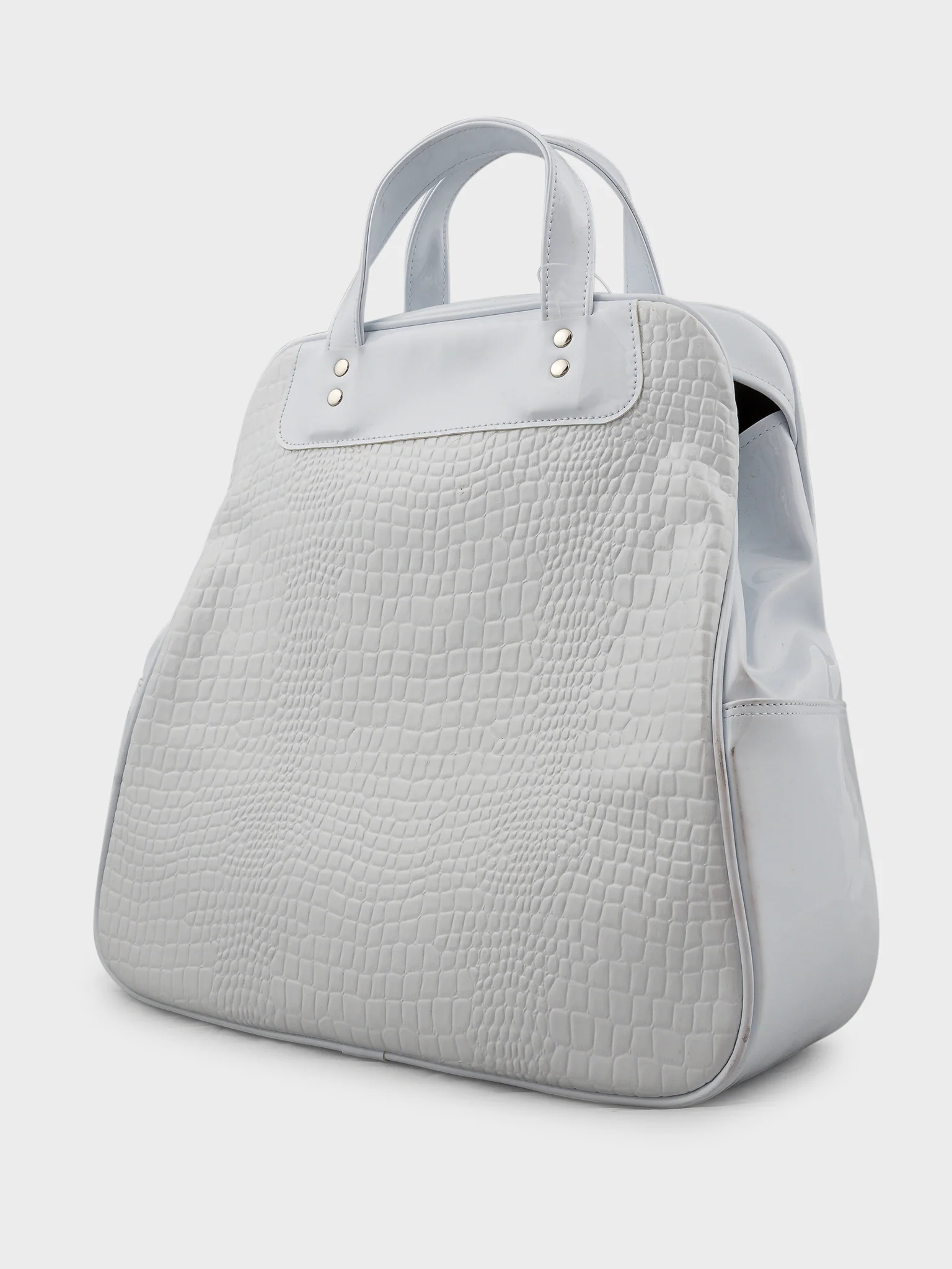 Faux Croc Steamer Bag - Image 2