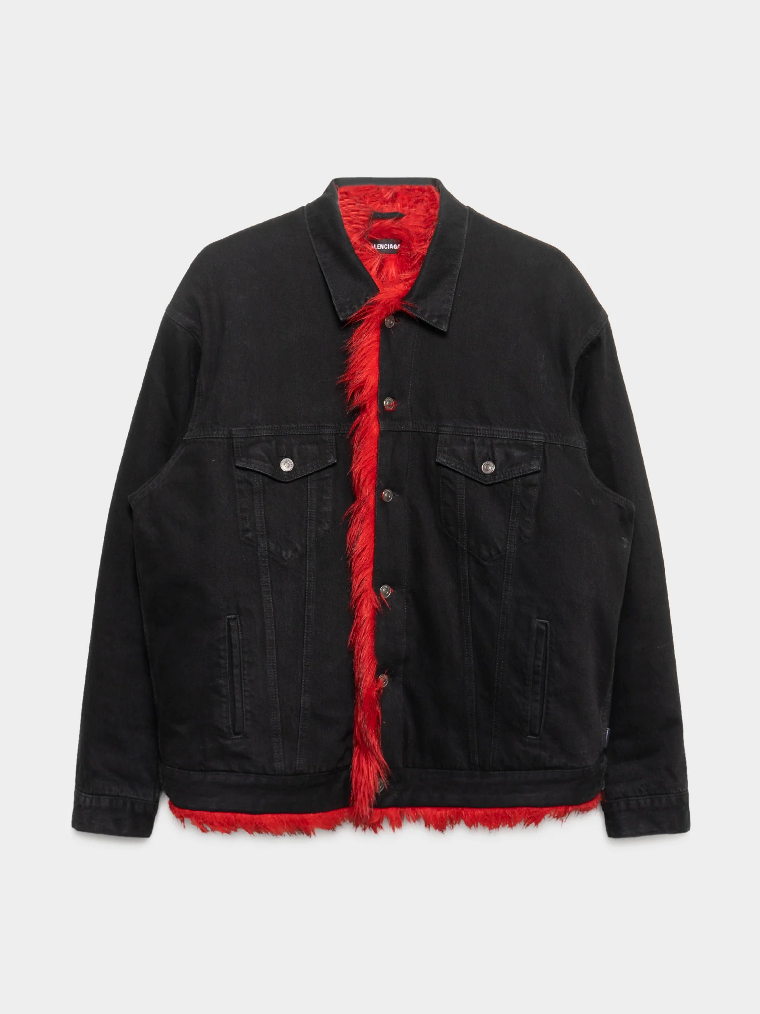 Fur-lined Denim Jacket
