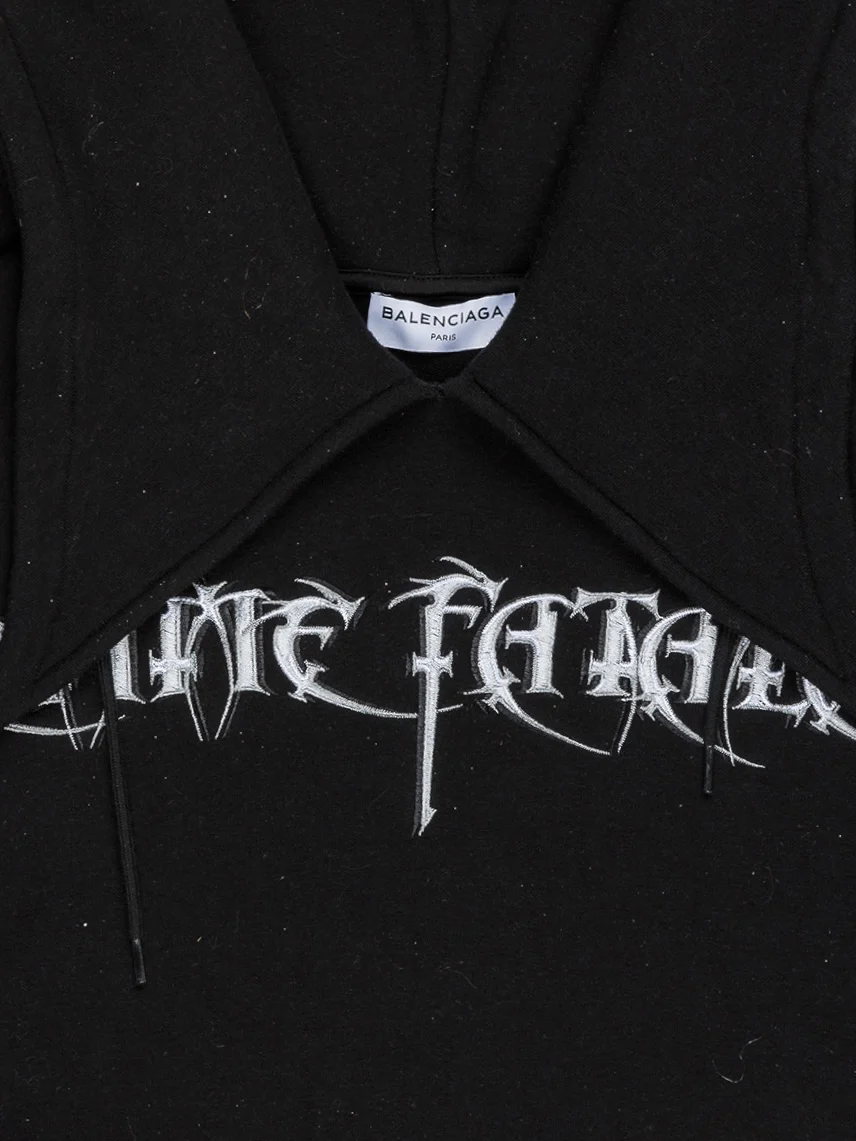 Femme Fatale Collared Hoodie - Image 2
