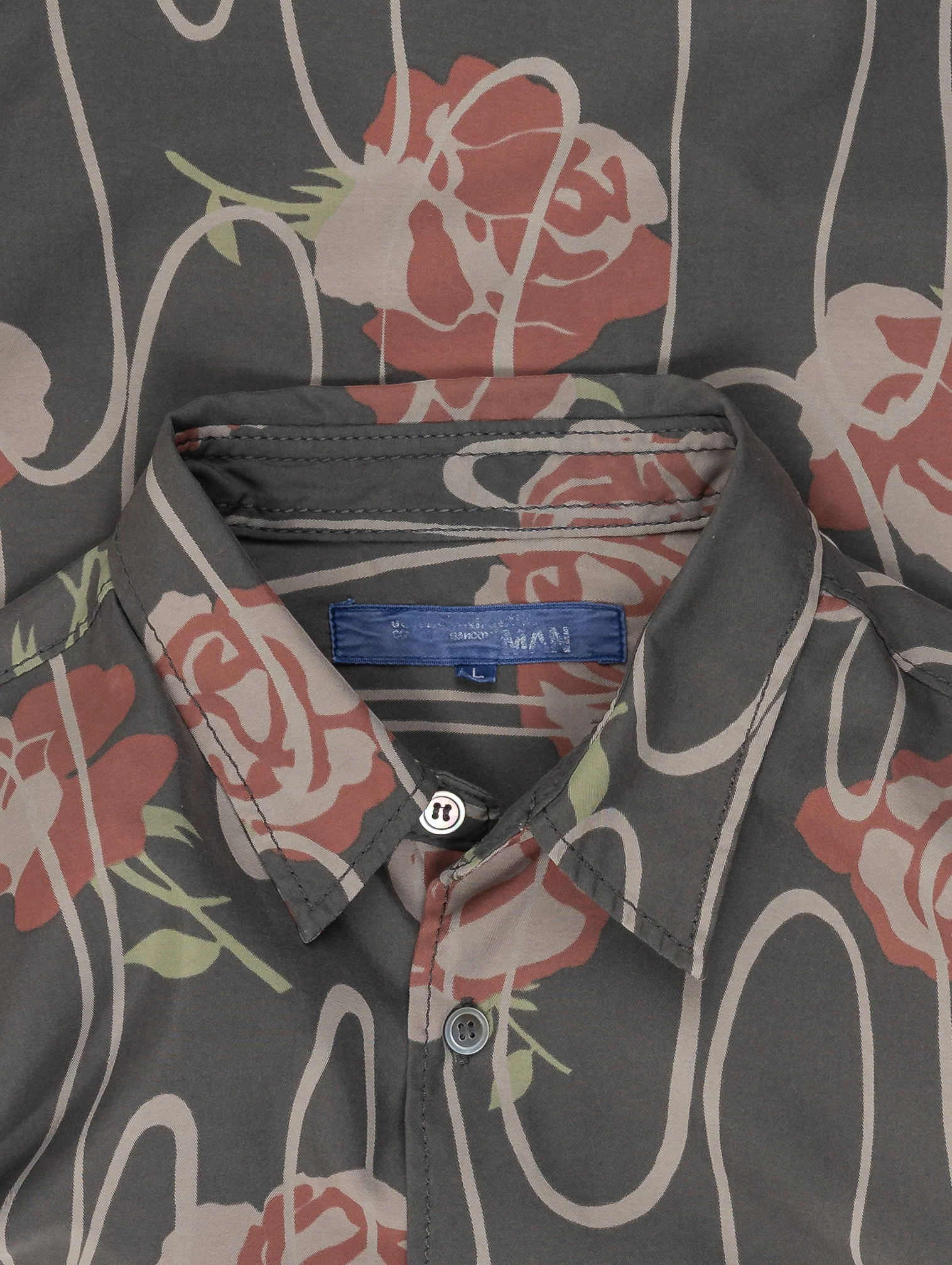 Floral Print Button Up Shirt - Image 3