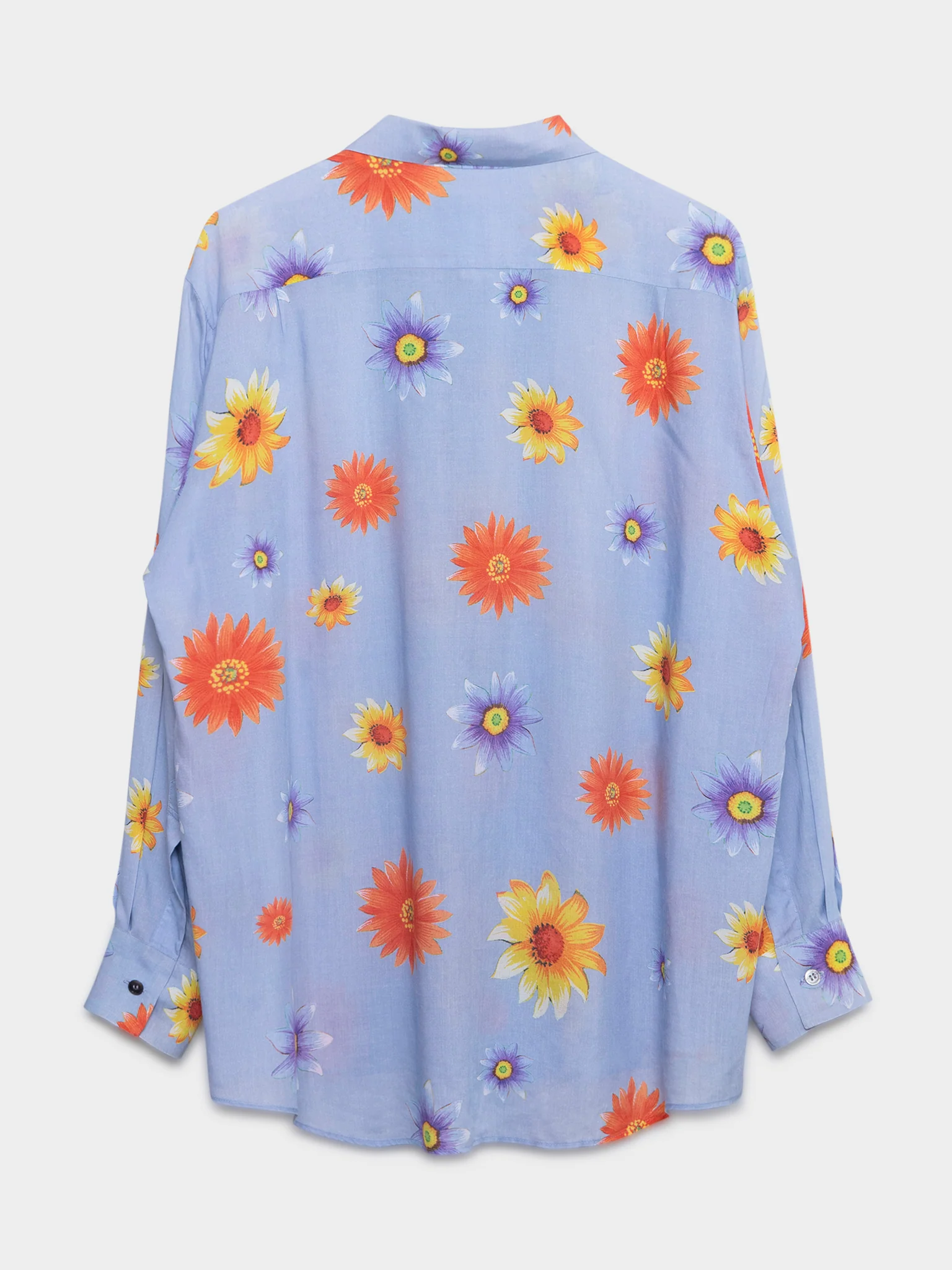 Silk Floral Button Up Shirt - Image 3