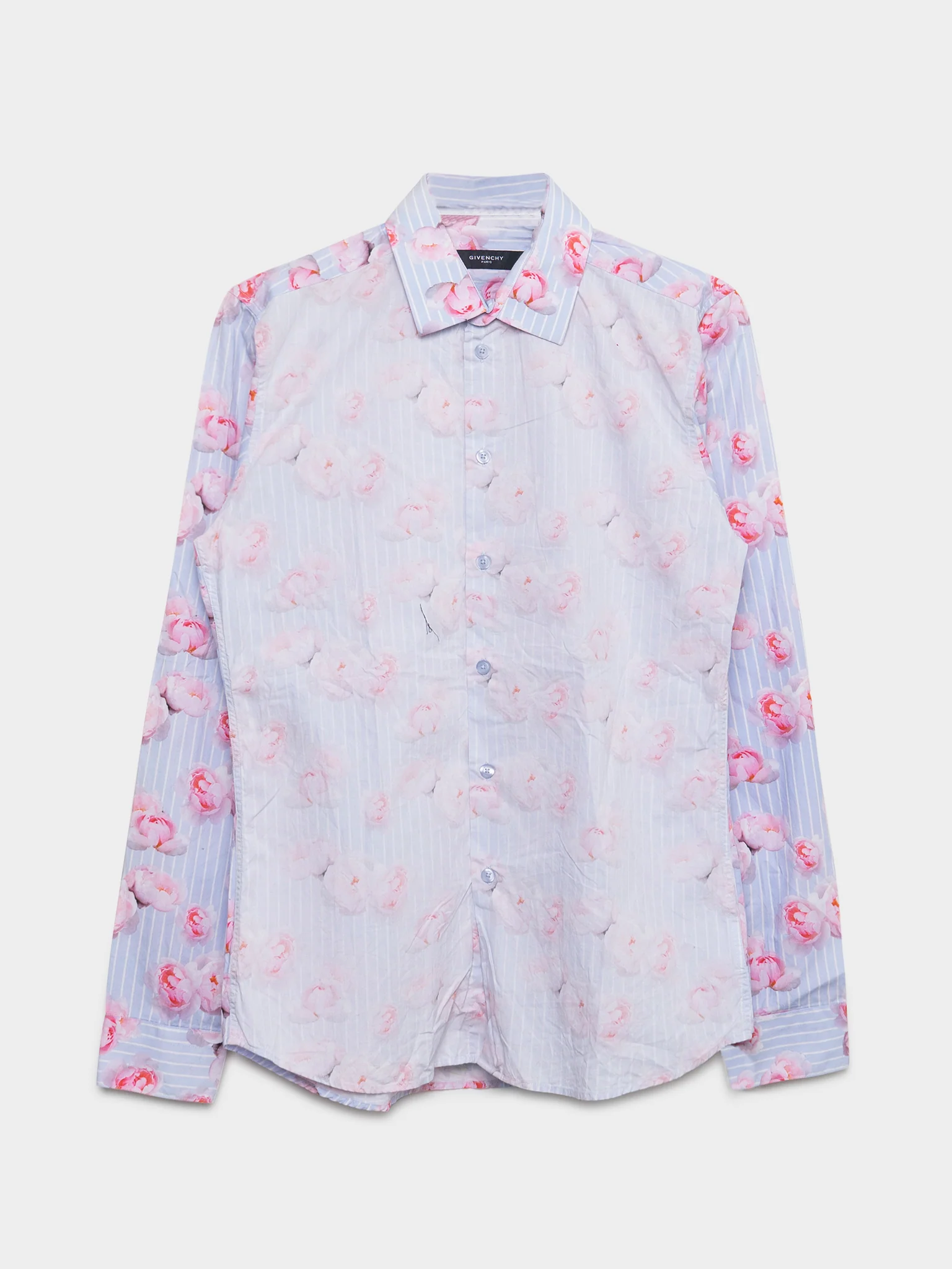 Floral Two-Tone Button-up Shirt