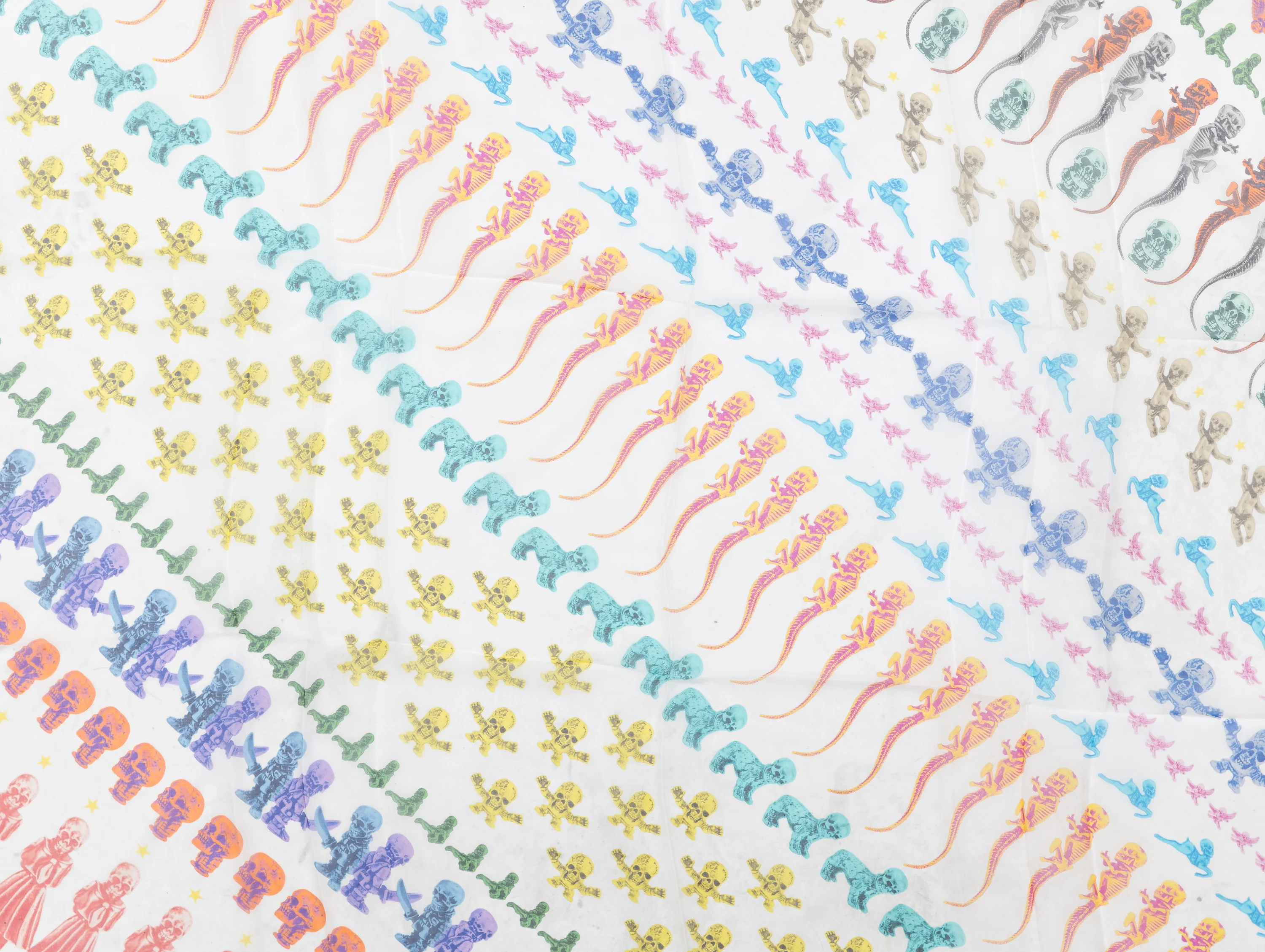 Foti Rainbow Silk Scarf - Image 2