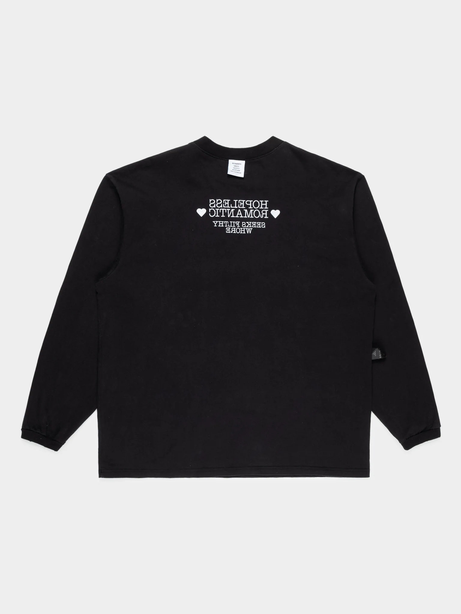 Reversible "Hopeless Romantic" Long Sleeve T-Shirt - Image 3