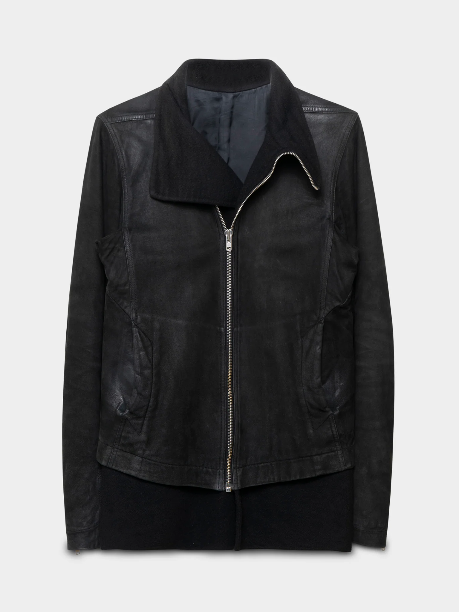 FW15 'Sphinx' Cashmere-Lined Lamb Leather Mollino Jacket