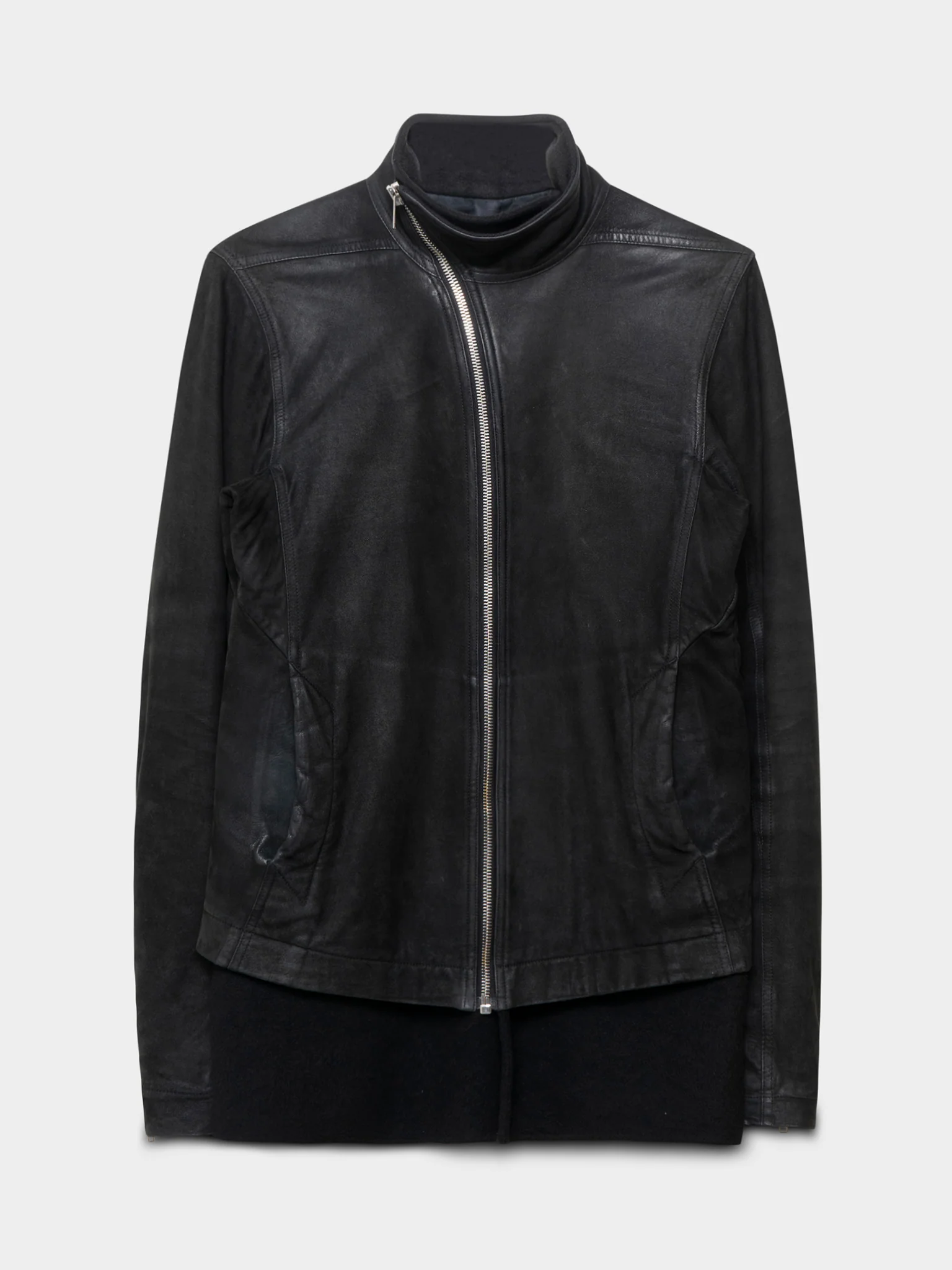 FW15 'Sphinx' Cashmere-Lined Lamb Leather Mollino Jacket - Image 2