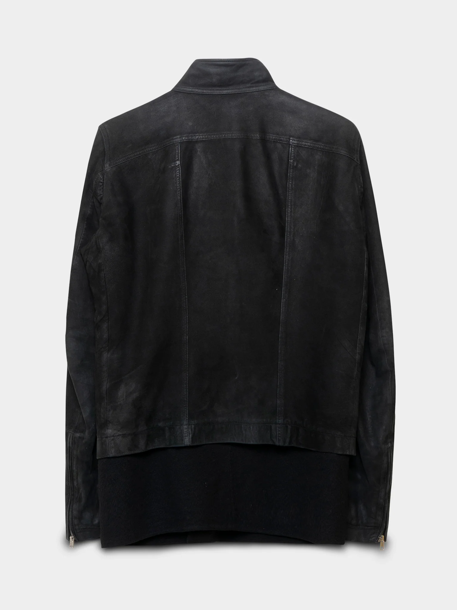 FW15 'Sphinx' Cashmere-Lined Lamb Leather Mollino Jacket - Image 3