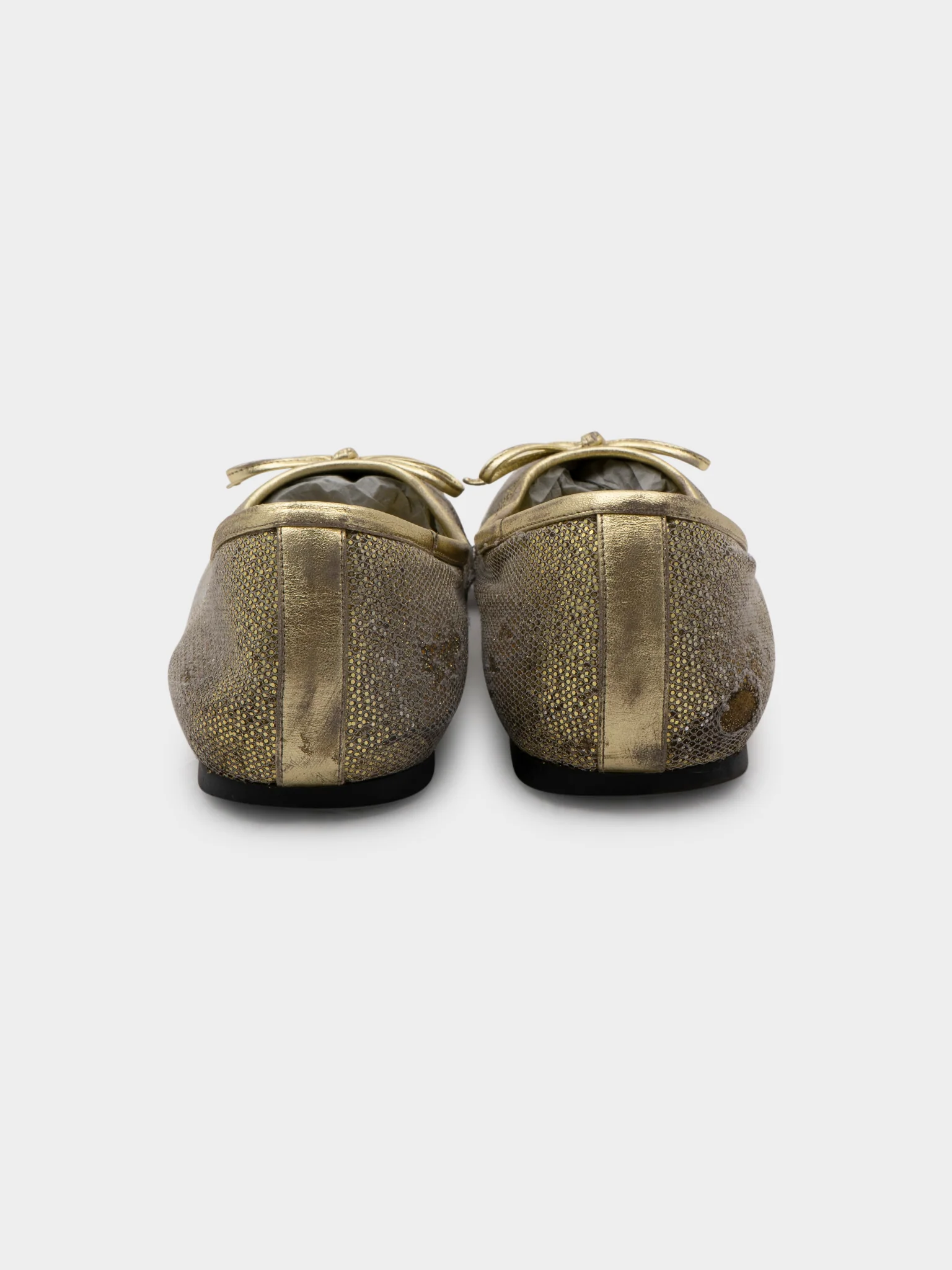 Gold Leopold Ballet Flats - Image 3
