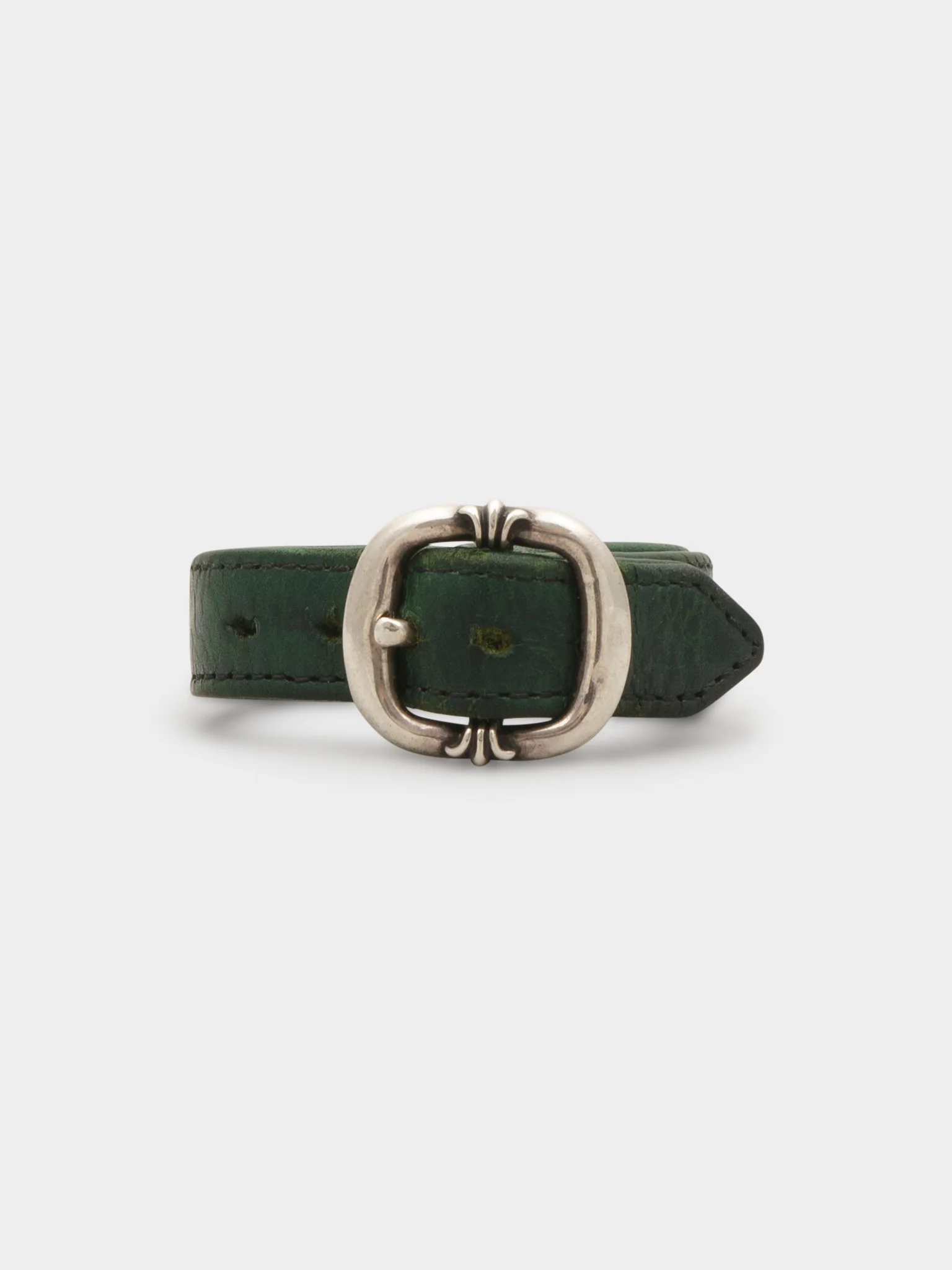 Green Leather Gunslinger Bracelet