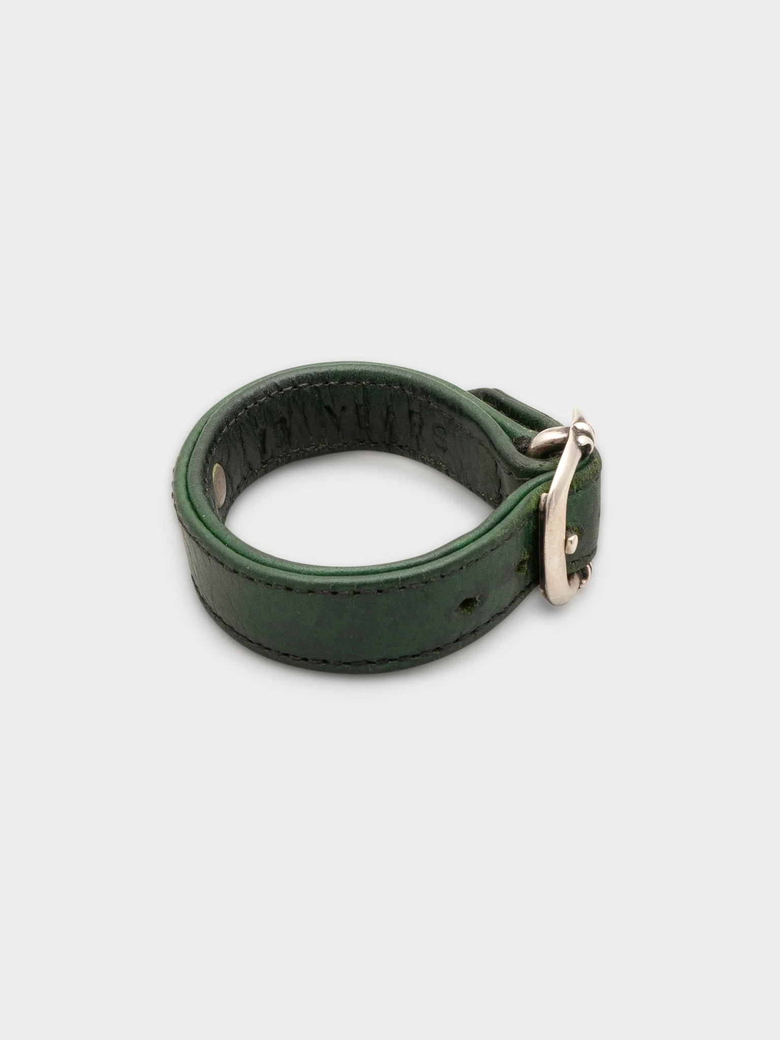 Green Leather Gunslinger Bracelet - Image 7
