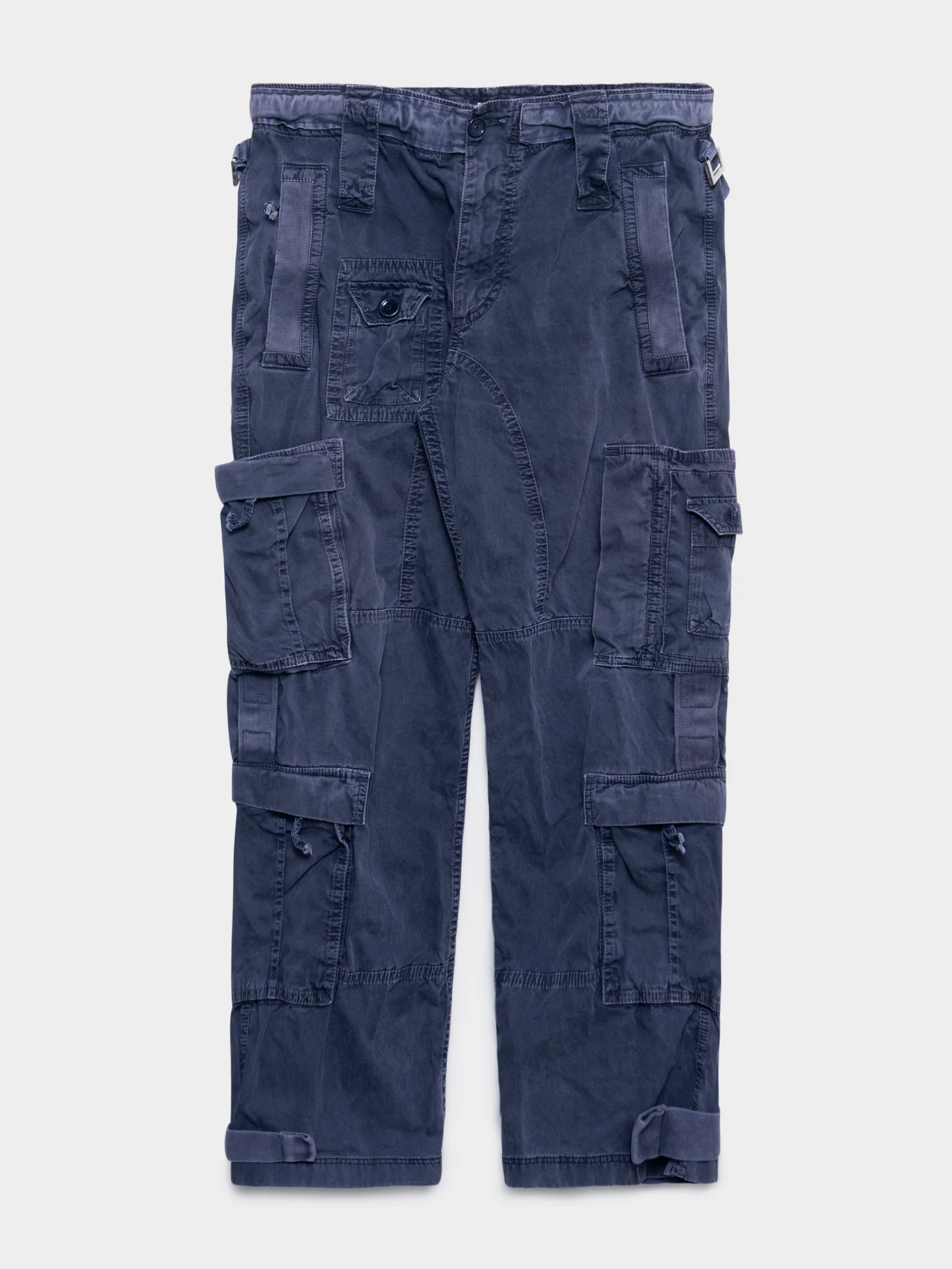 Grey Military Cargo Pants