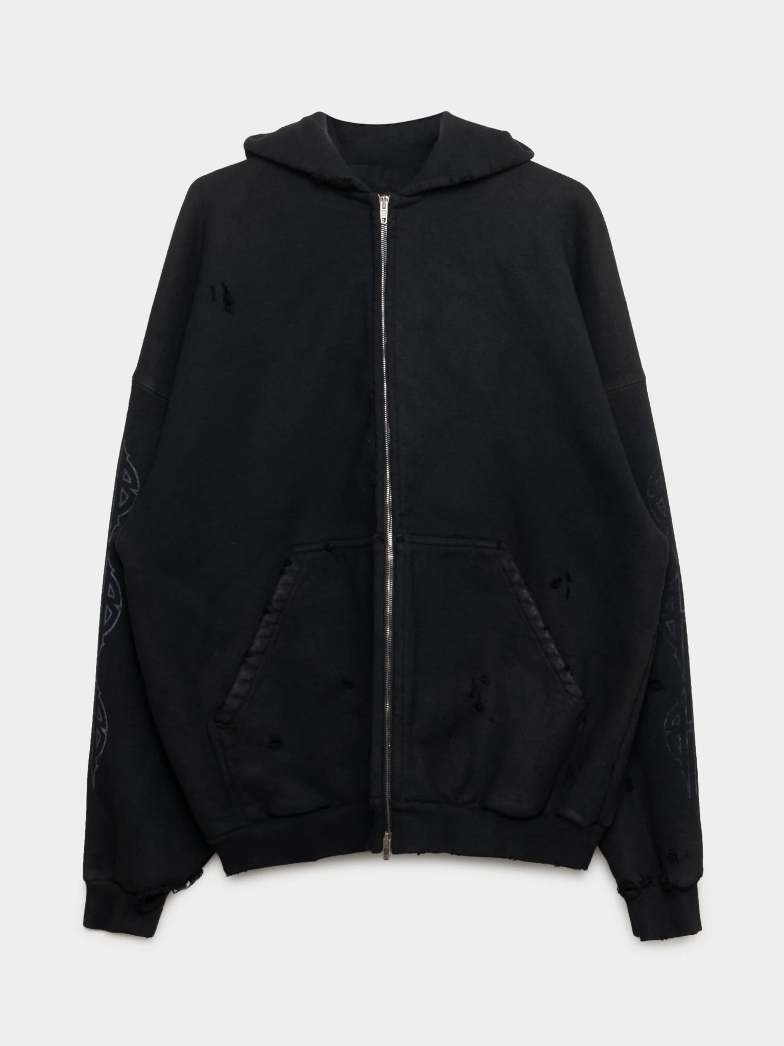 Heavy Paris Moon Zip-Up Hoodie - Image 2
