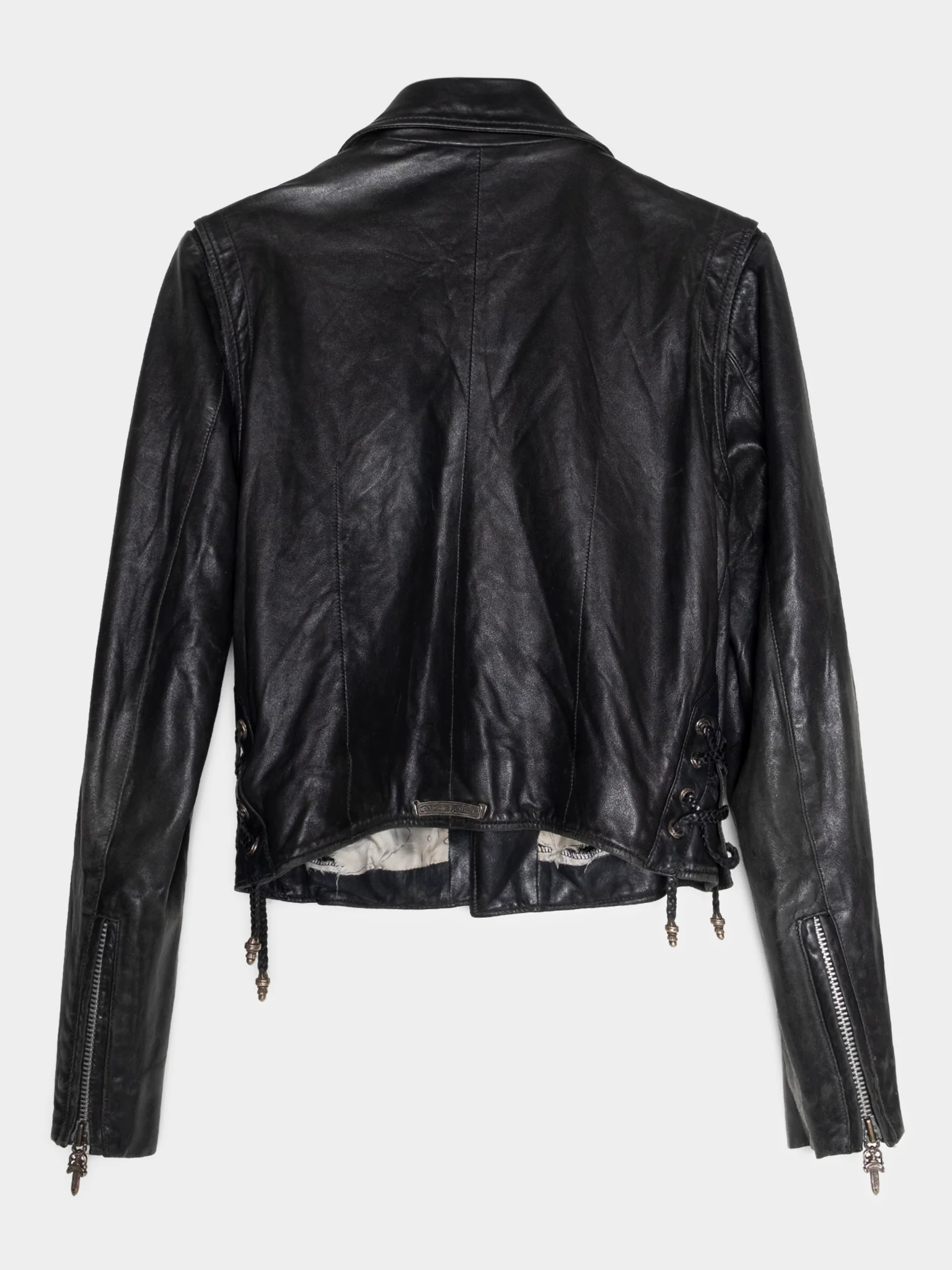 Hermés Lined JJ Dean Leather Rider Jacket - Image 2