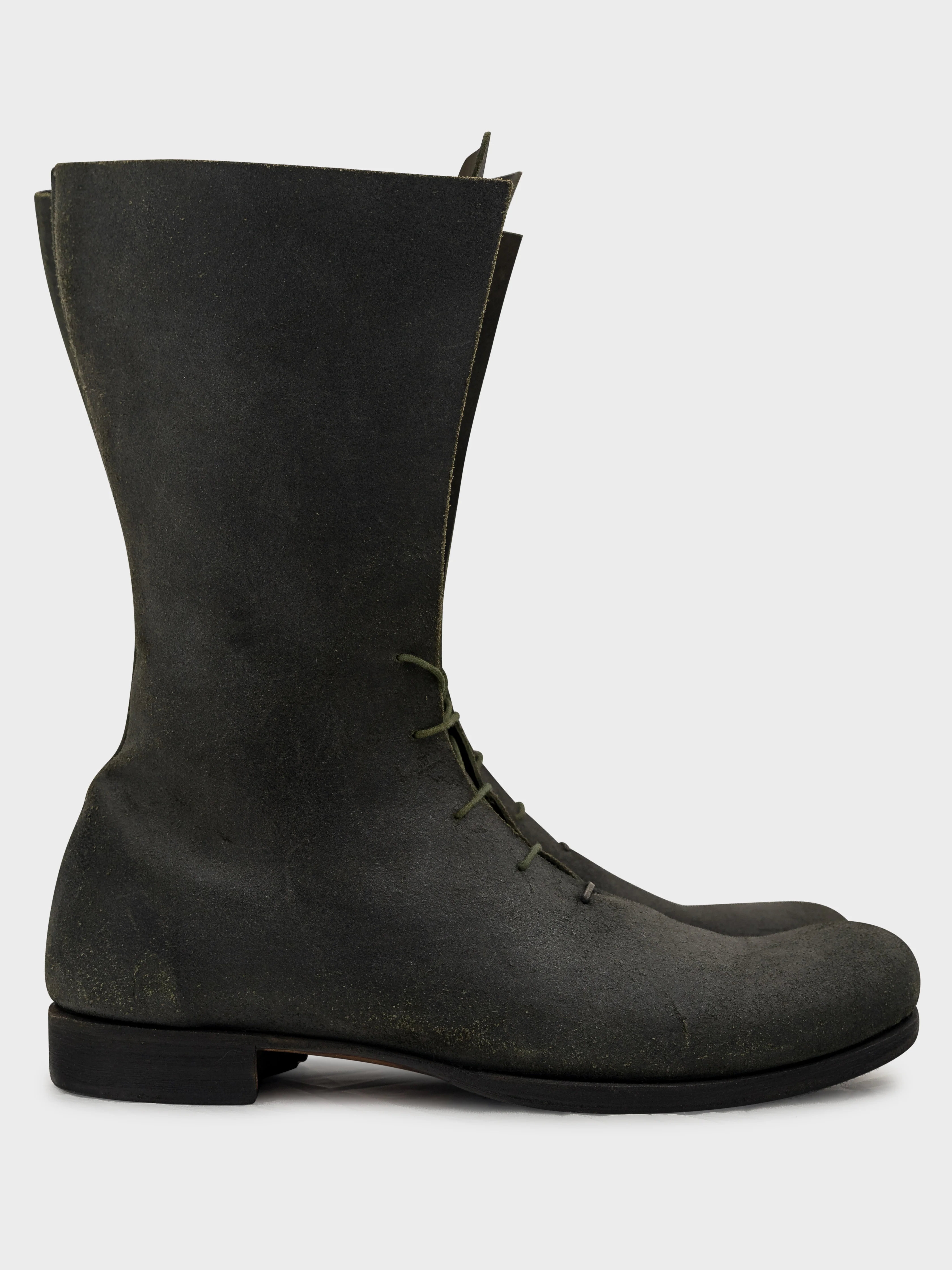High Leather Combat Boots - Image 3