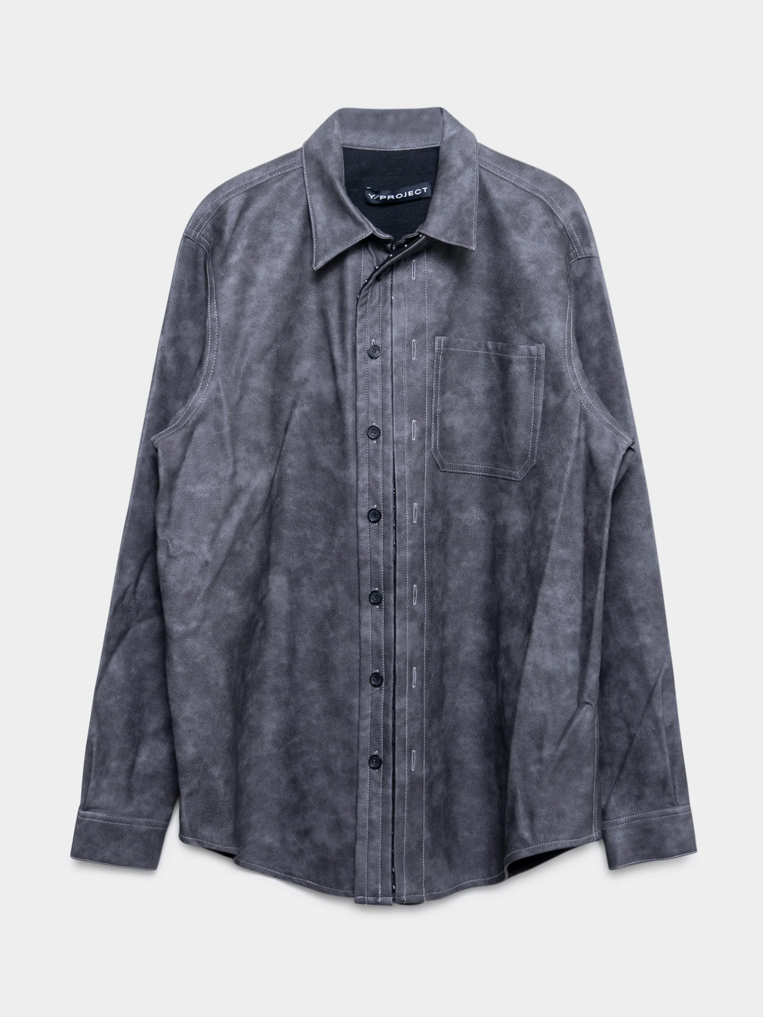 Hook and Eye Leather Shirt