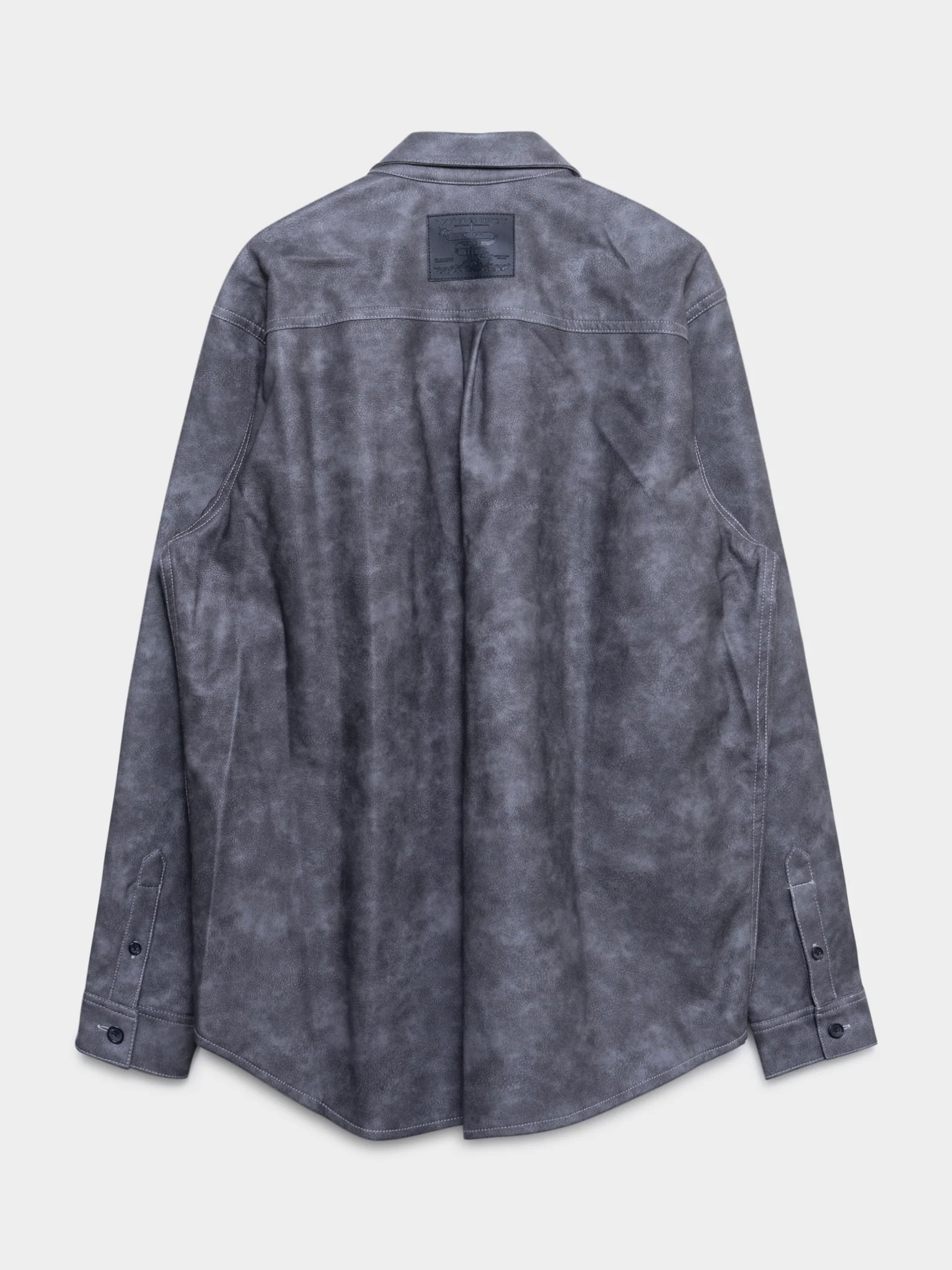 Hook and Eye Leather Shirt - Image 3