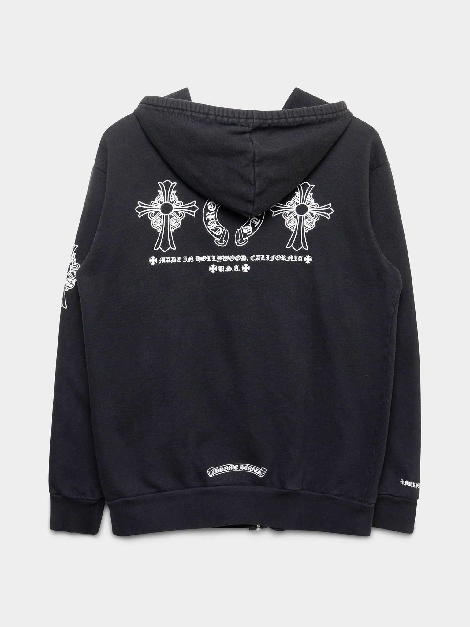 Horseshoe & Cross Zip-Up Hoodie - Image 2