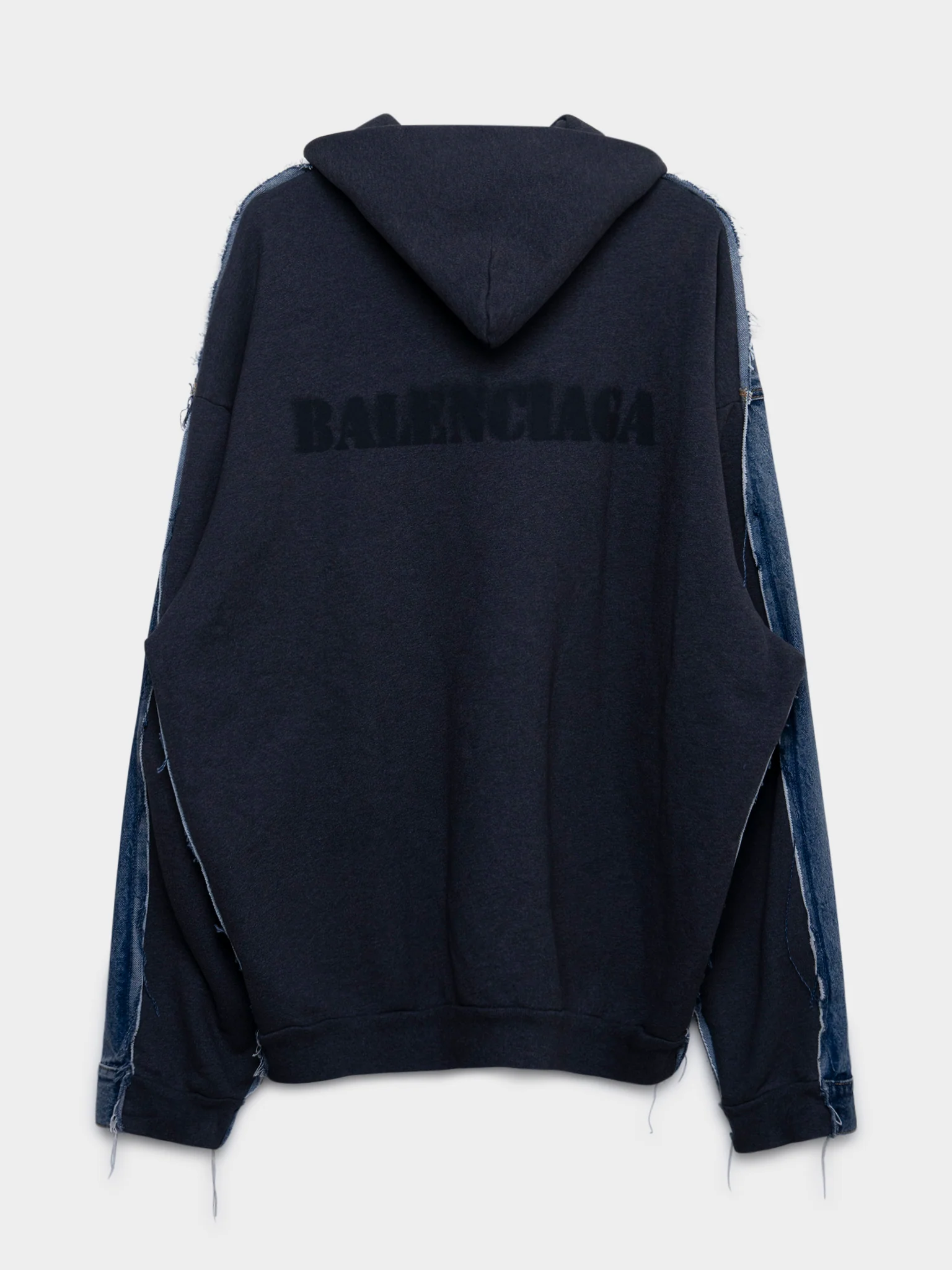 Hybrid Hooded Denim Jacket - Image 3