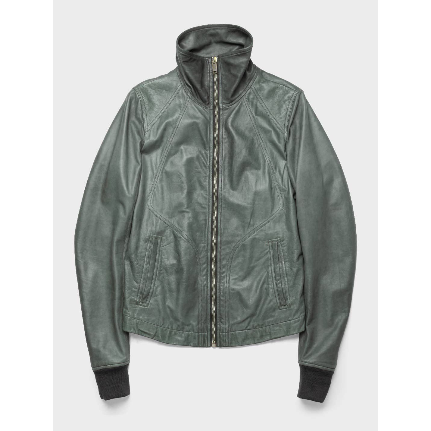 Intarsia Lambskin Leather Jacket - Image 2