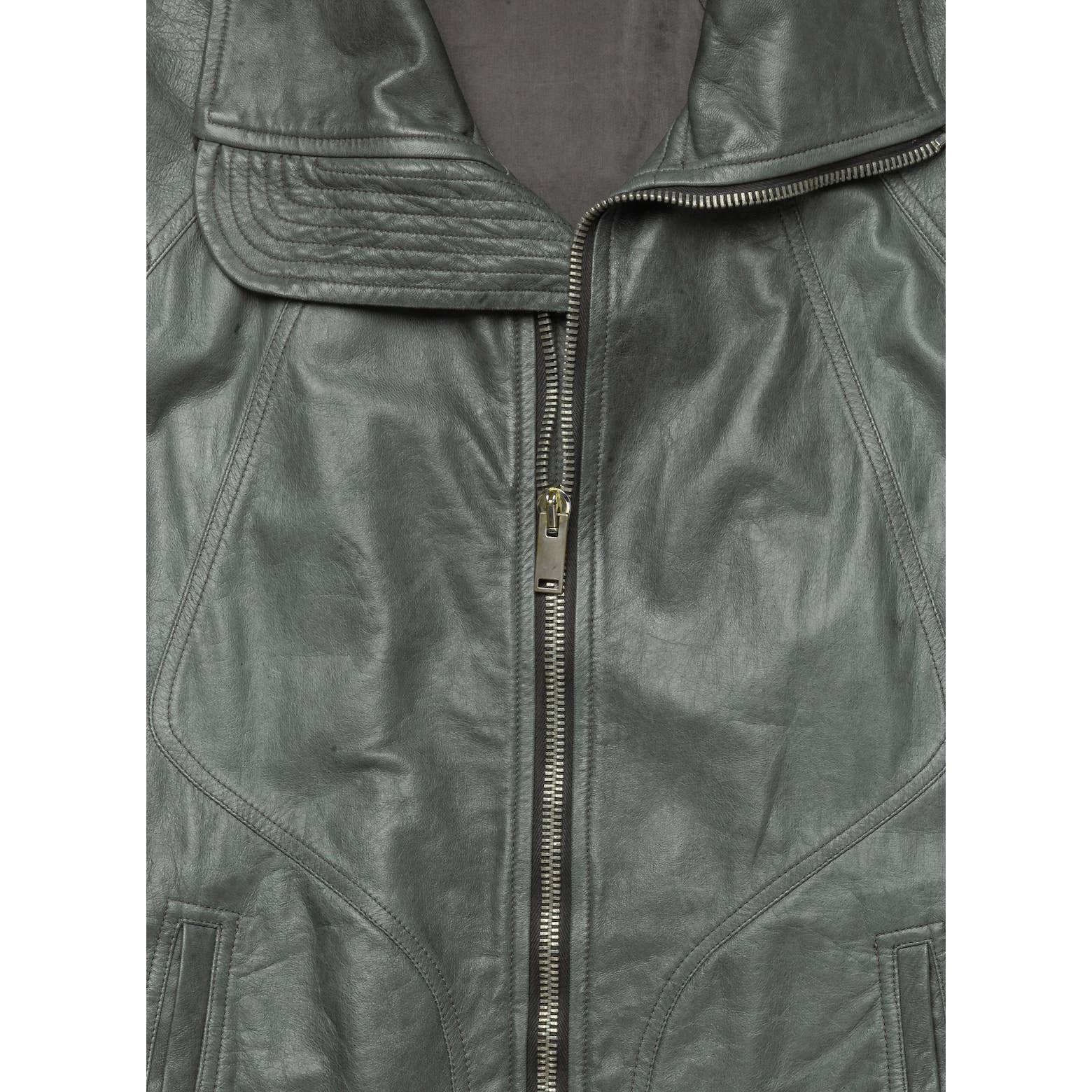 Intarsia Lambskin Leather Jacket - Image 3
