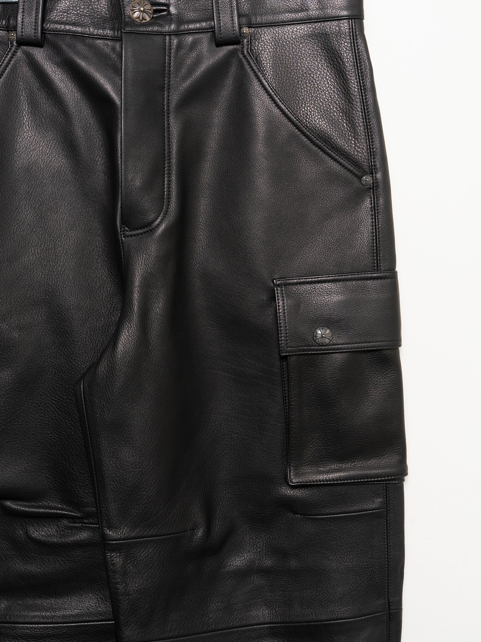Articulated Devil Dog Leather Cargo Pants - Image 2