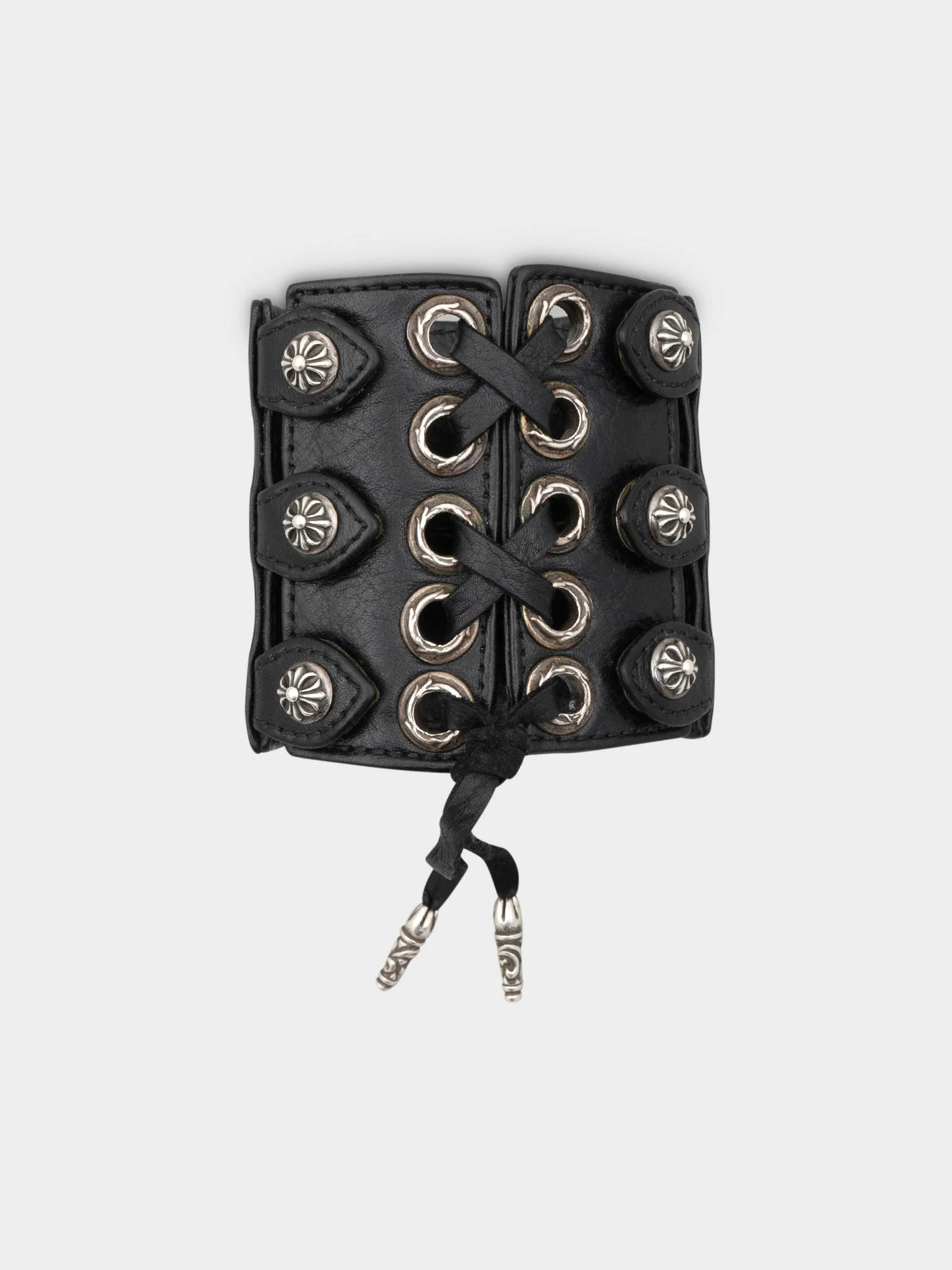 Leather Cross Stud Bracelet - Image 2