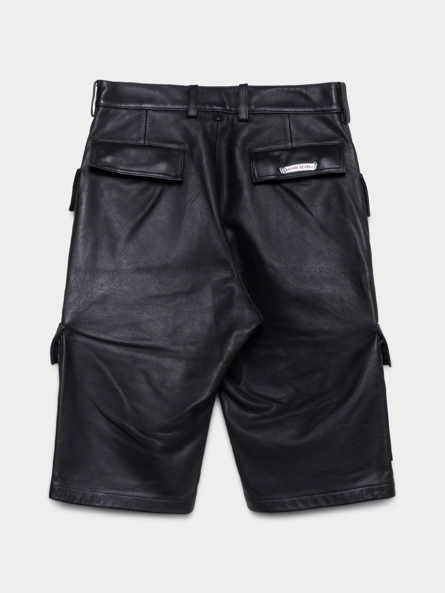 Leather Fatigue Cargo Shorts - Image 3